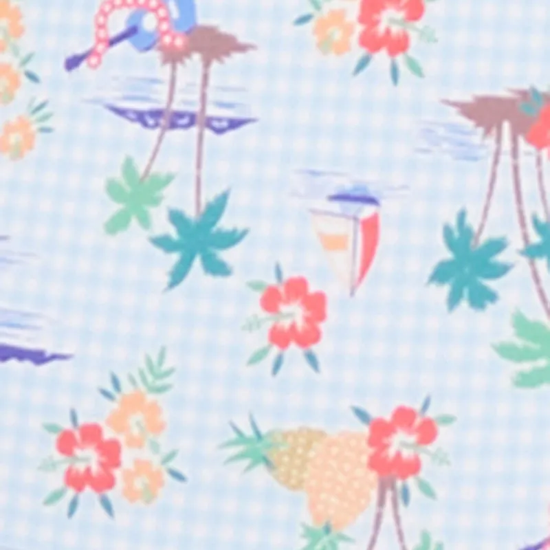 Plus Size Daisy Print Open Back One Piece Swimsuit sold by Rainbow product image thumbnail 4