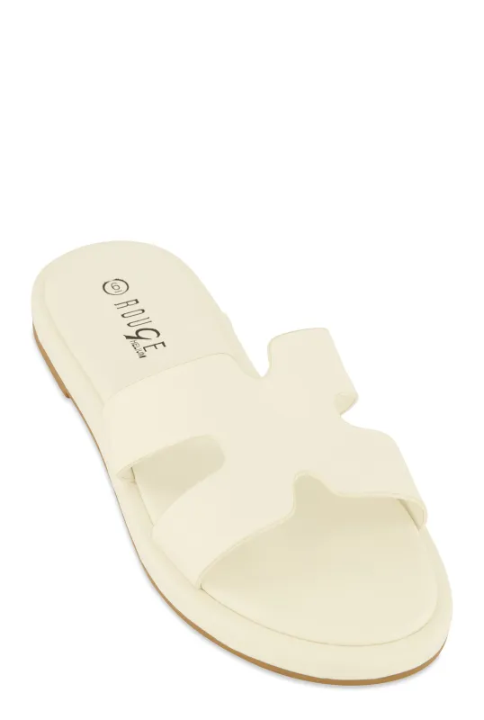 H Band Open Toe Slide Sandals sold by Rainbow
