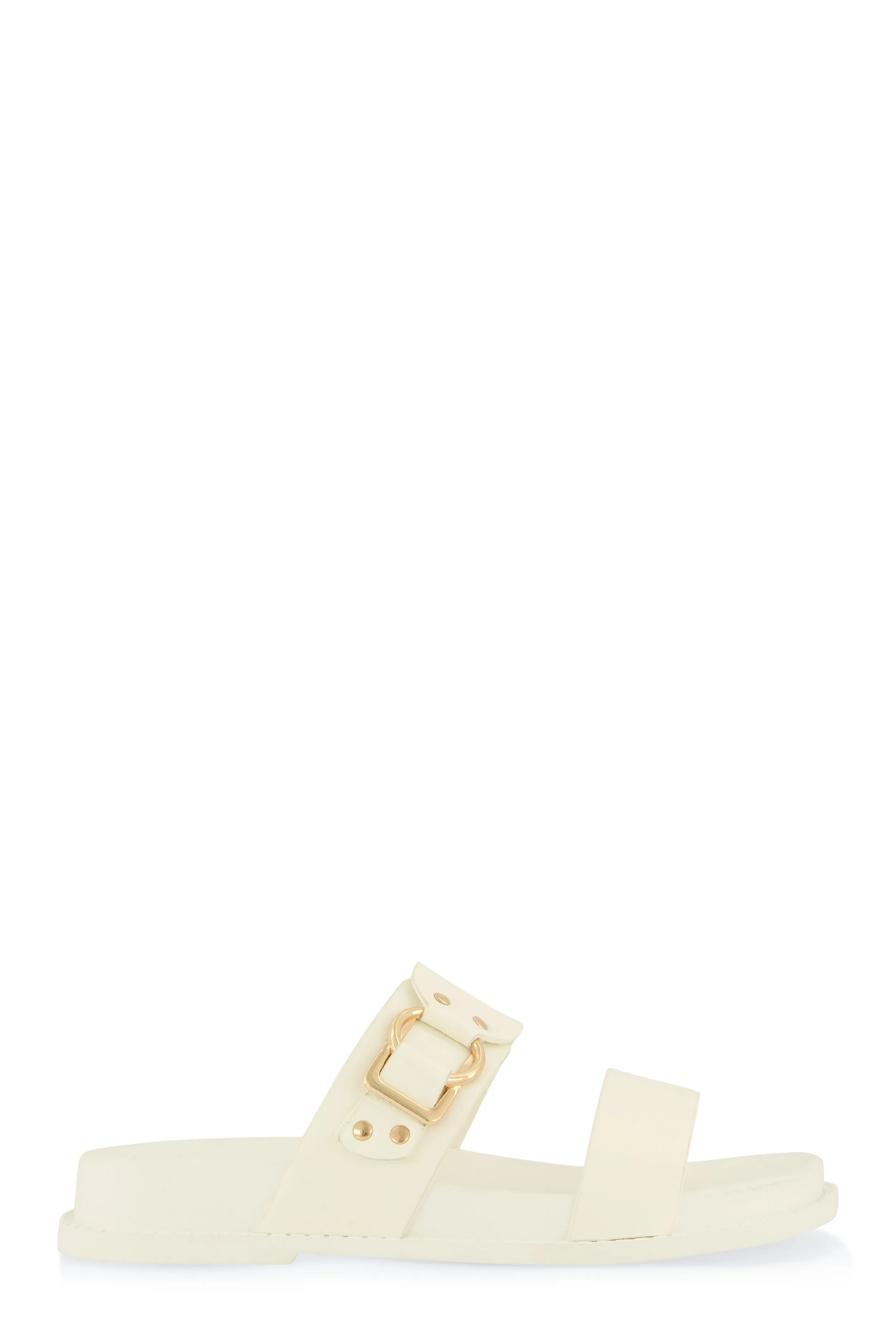 Double Band Buckle Detail Footed Sandals sold by Rainbow product image thumbnail 2