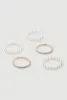 Faux Pearl and Rhinestone Stretch Bracelets Set of 5 sold by Rainbow