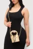Metallic Cylinder Convertible Crossbody Bag sold by Rainbow