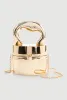 Metallic Cylinder Convertible Crossbody Bag sold by Rainbow