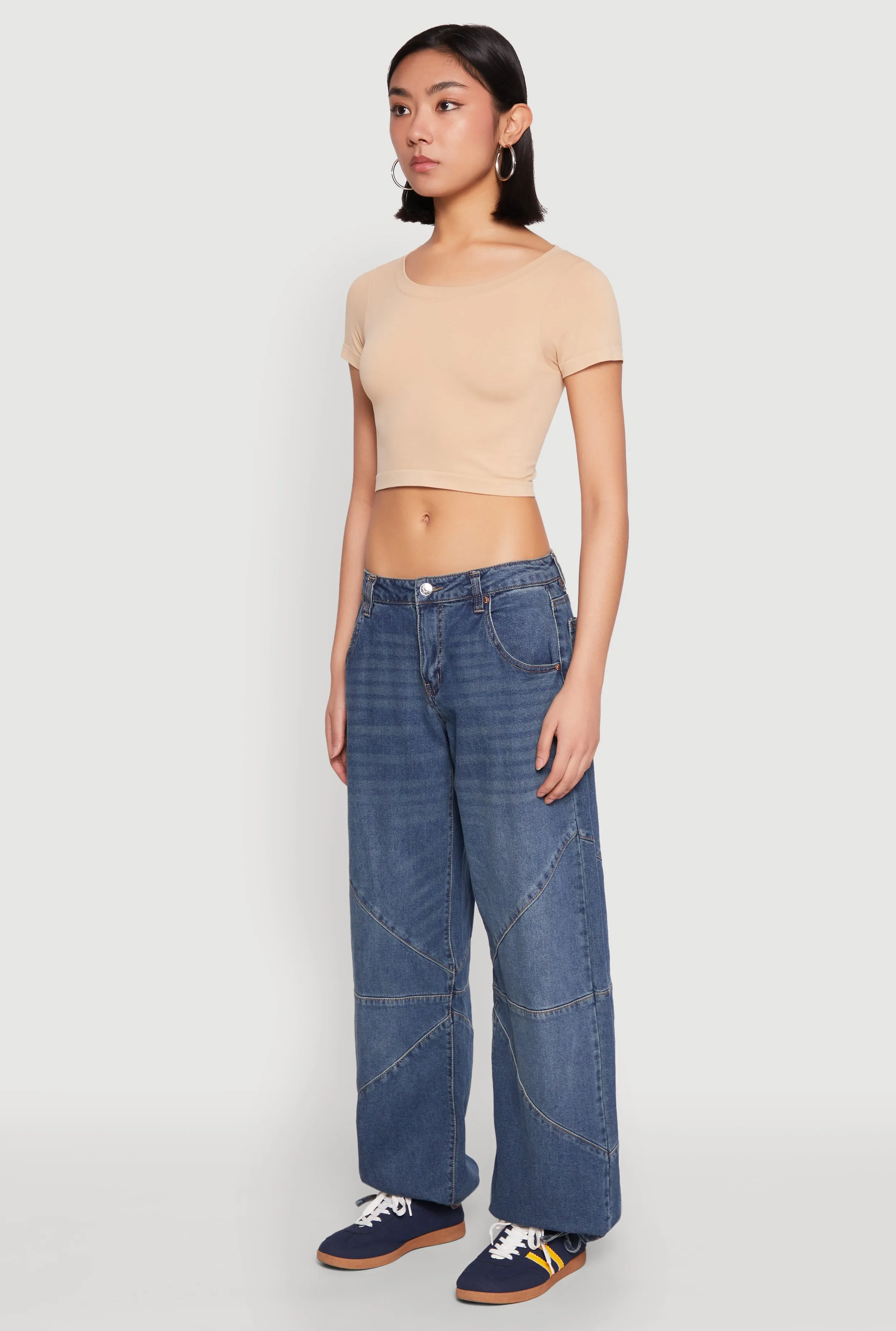 Seamless Short Sleeve Crop Top sold by Rainbow product image thumbnail 5