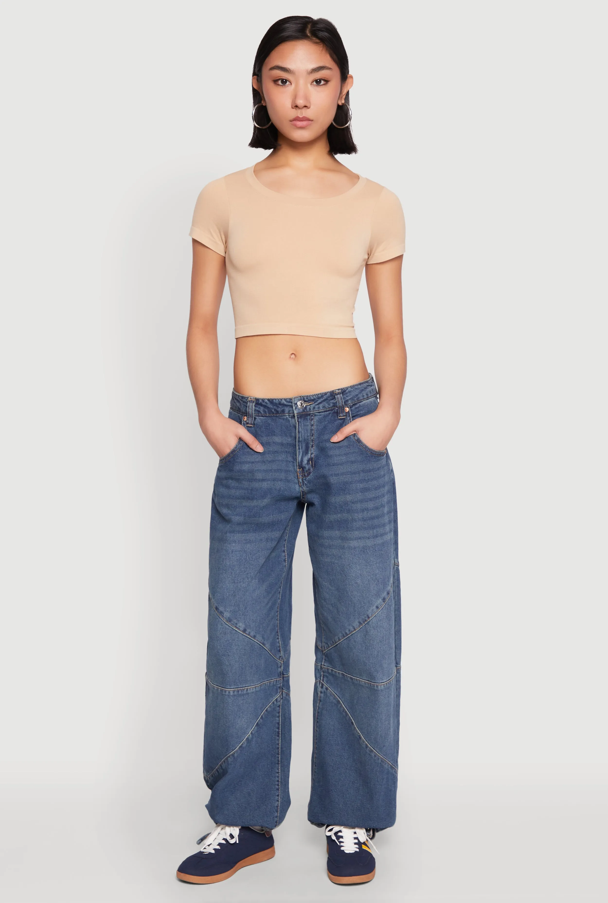 Seamless Short Sleeve Crop Top sold by Rainbow