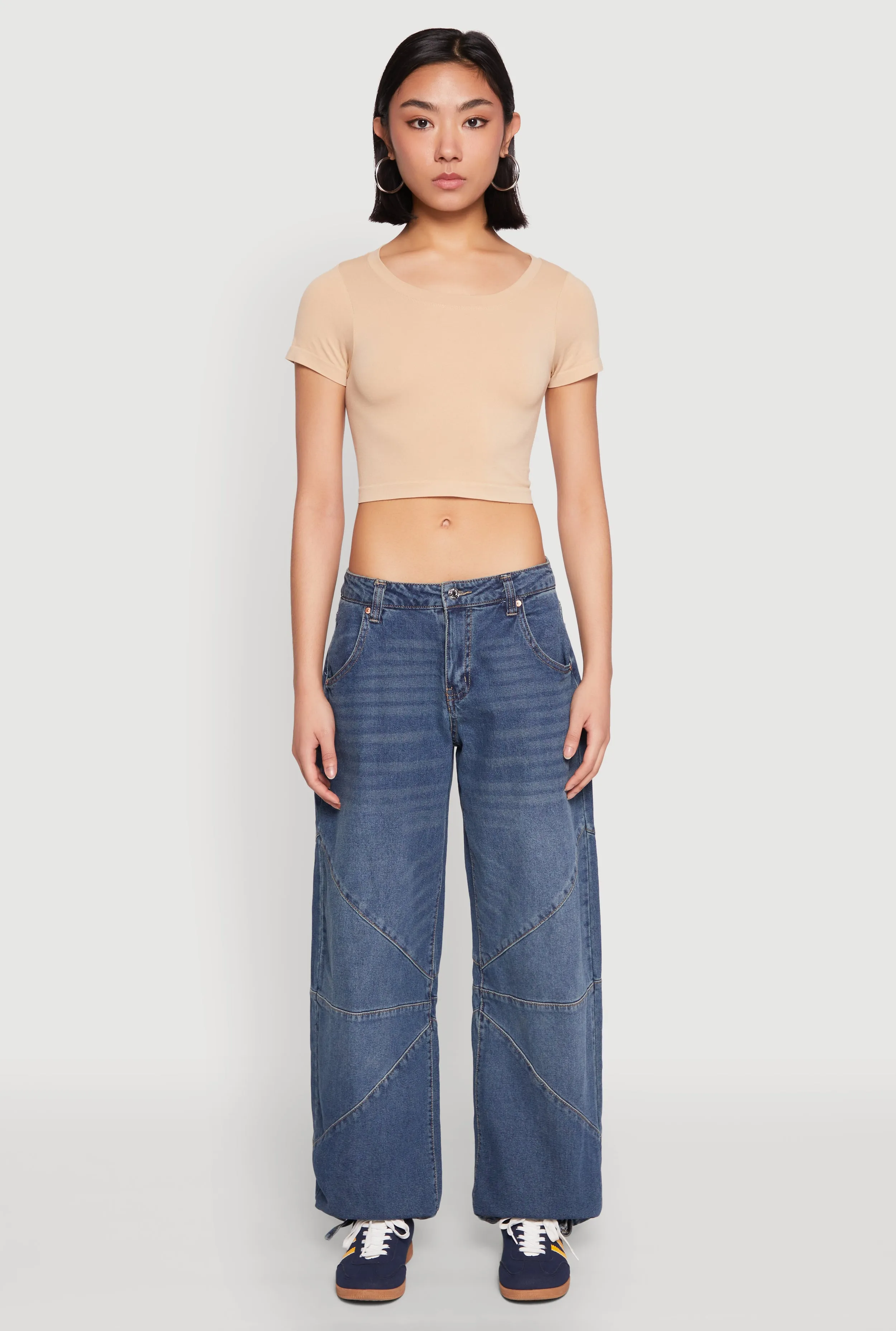 Seamless Short Sleeve Crop Top sold by Rainbow product image thumbnail 3