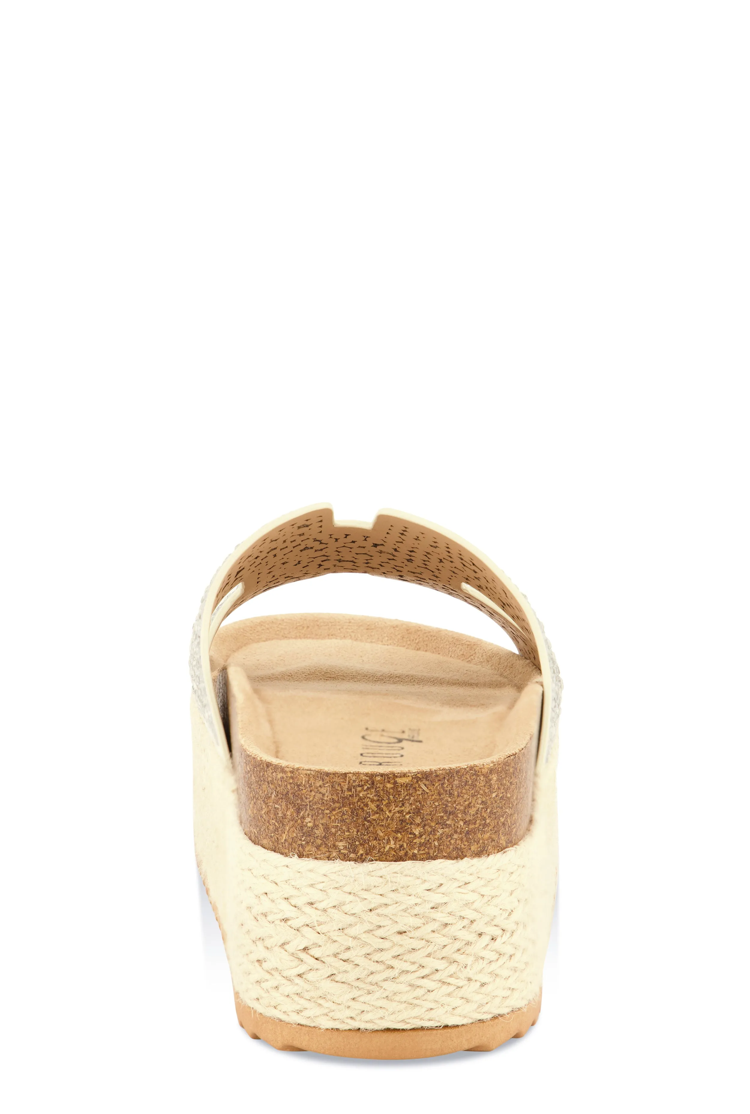 Embellished Band Espadrille Platform Slide Sandals sold by Rainbow product image thumbnail 3