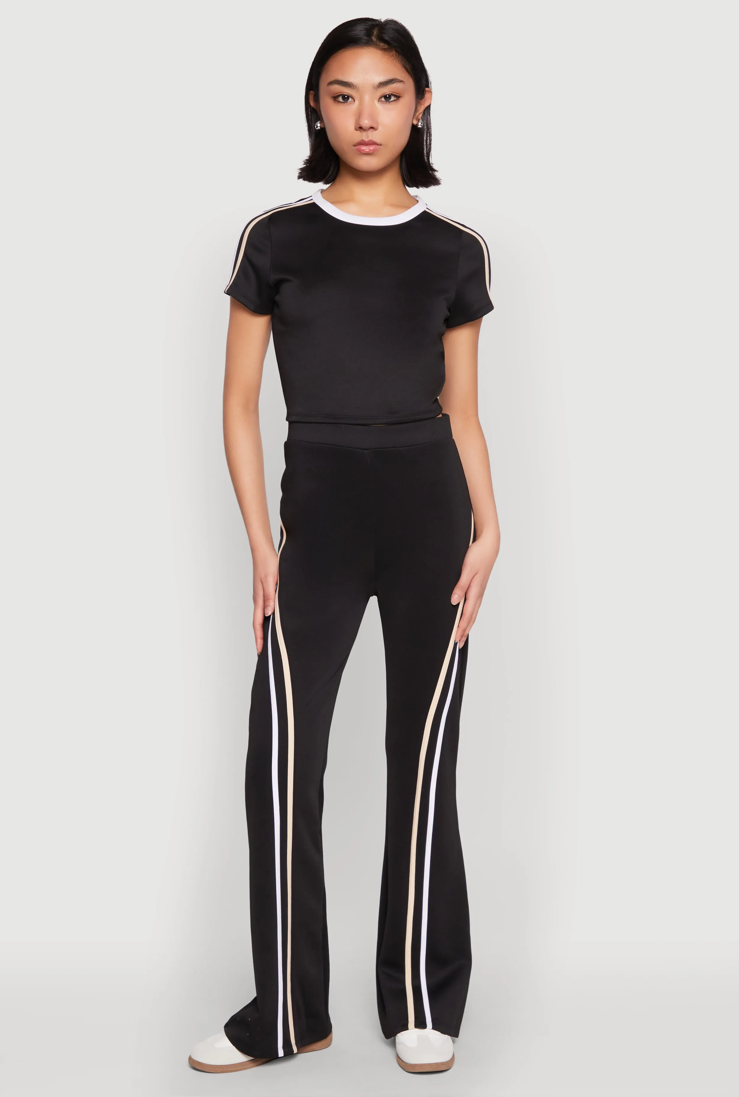 Varsity Stripe Crop Top sold by Rainbow product image thumbnail 3