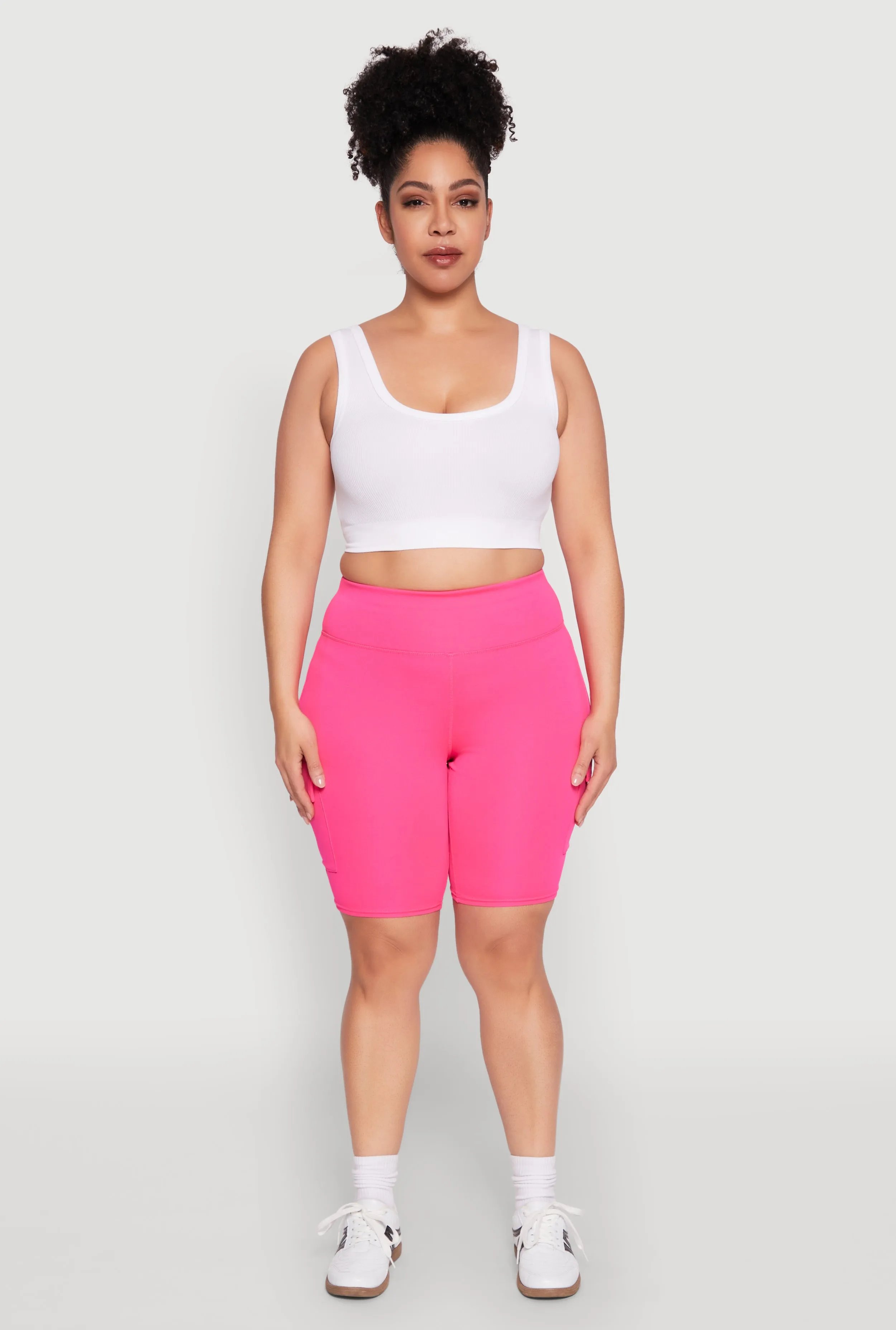 Plus Size Spandex Cargo Biker Shorts sold by Rainbow product image thumbnail 2