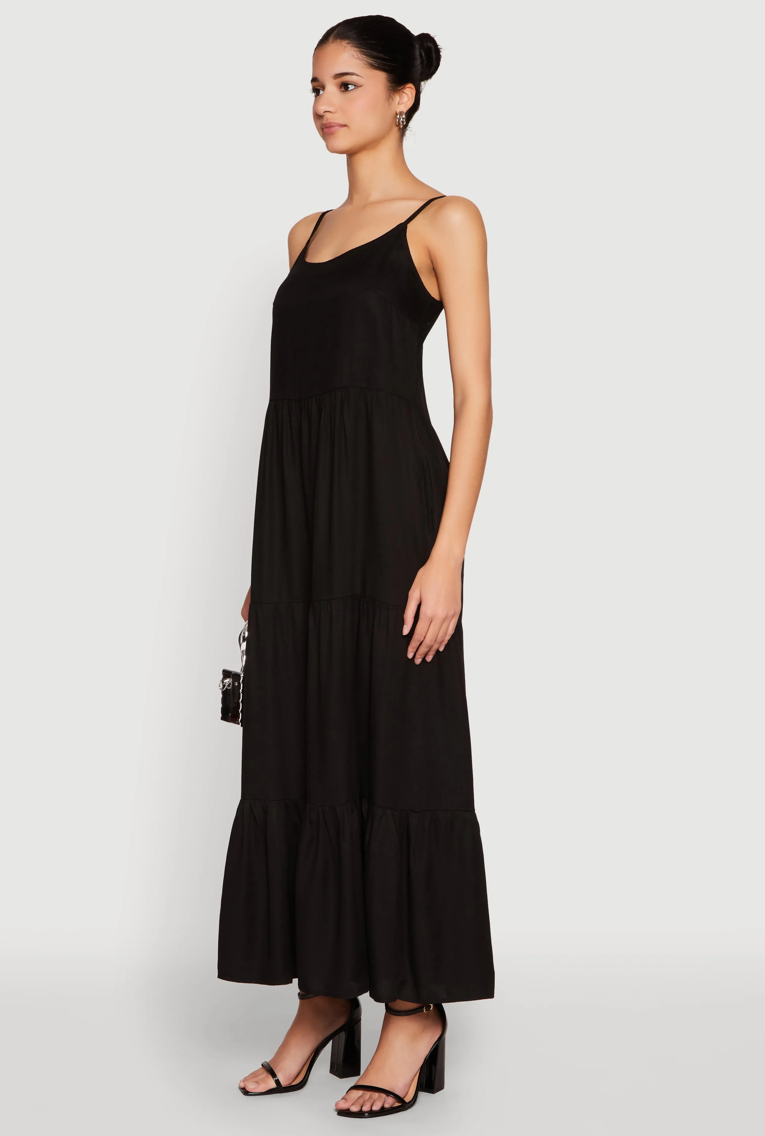 Scoop Neck Tiered Maxi Dress sold by Rainbow product image thumbnail 3