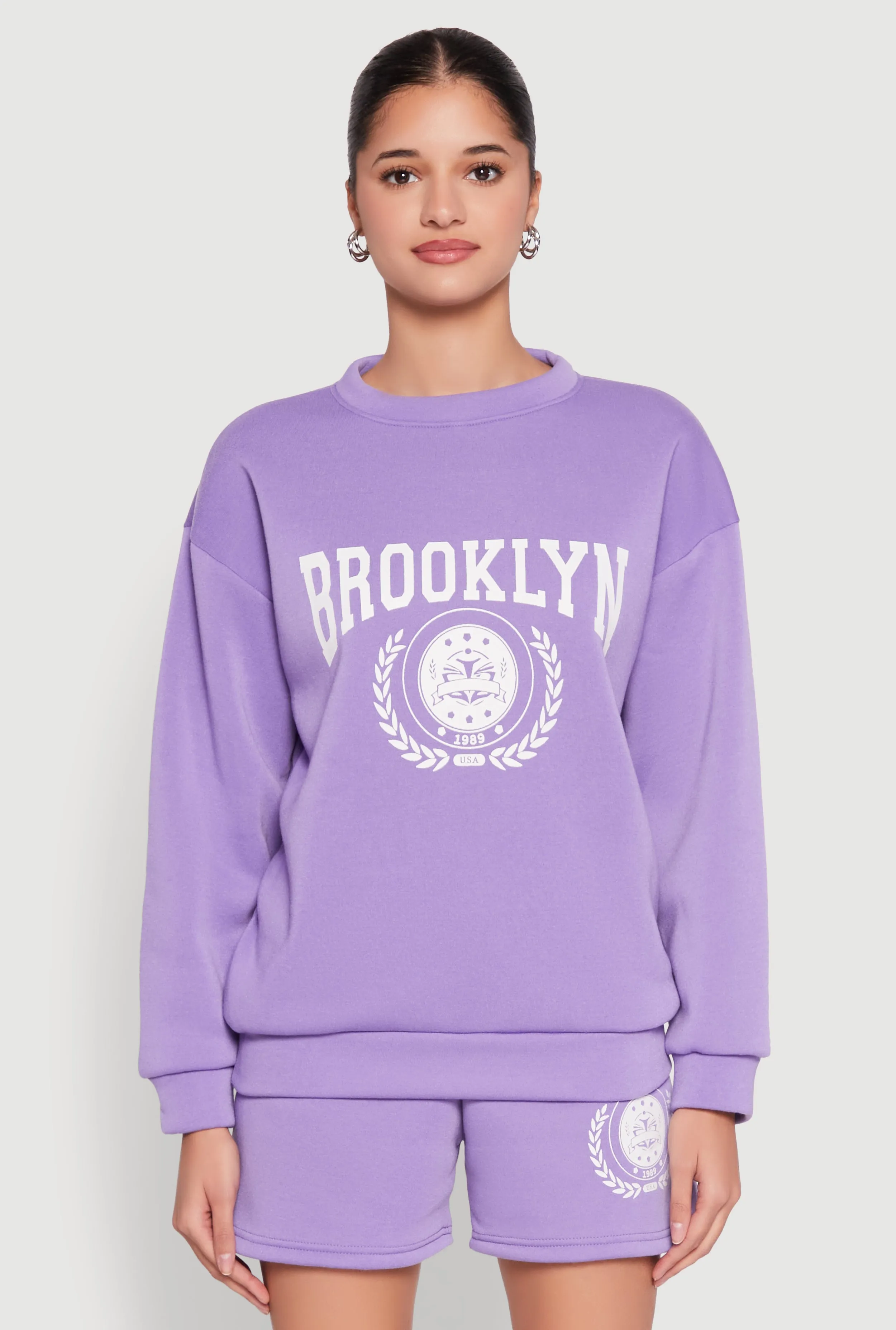 Fleece Brooklyn Graphic Sweatshirt sold by Rainbow