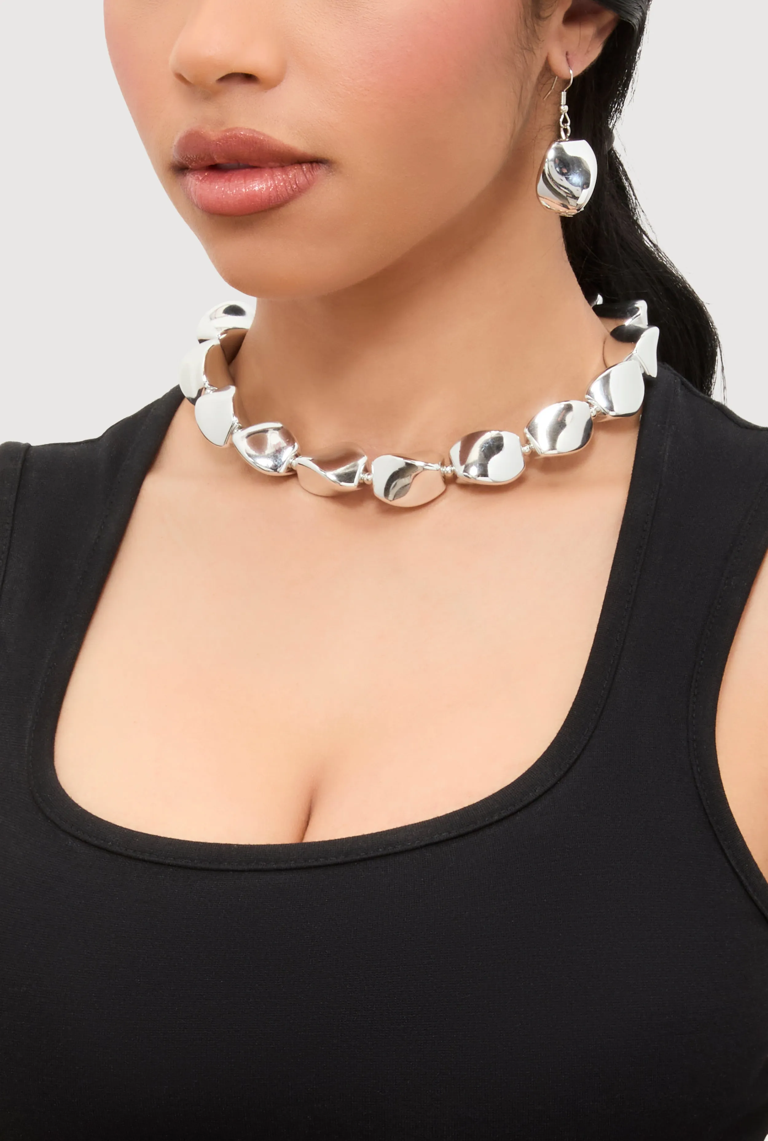 Chunky Bead Necklace with Drop Earrings sold by Rainbow product image thumbnail 2