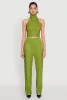 Textured Knit High Waist Pants sold by Rainbow