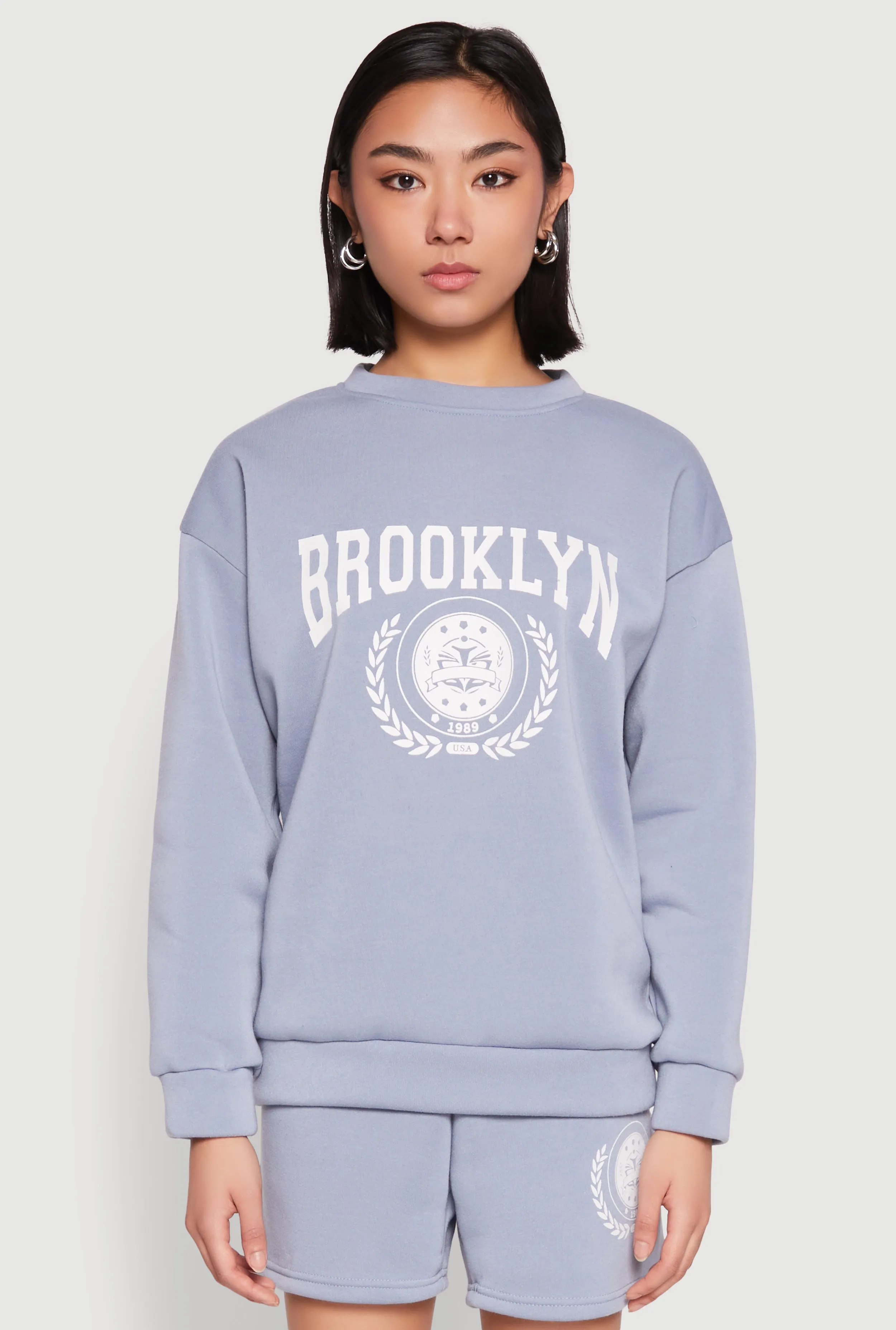 Fleece Brooklyn Graphic Sweatshirt sold by Rainbow