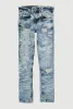 Boys Mineral Wash Distressed Skinny Jeans sold by Rainbow