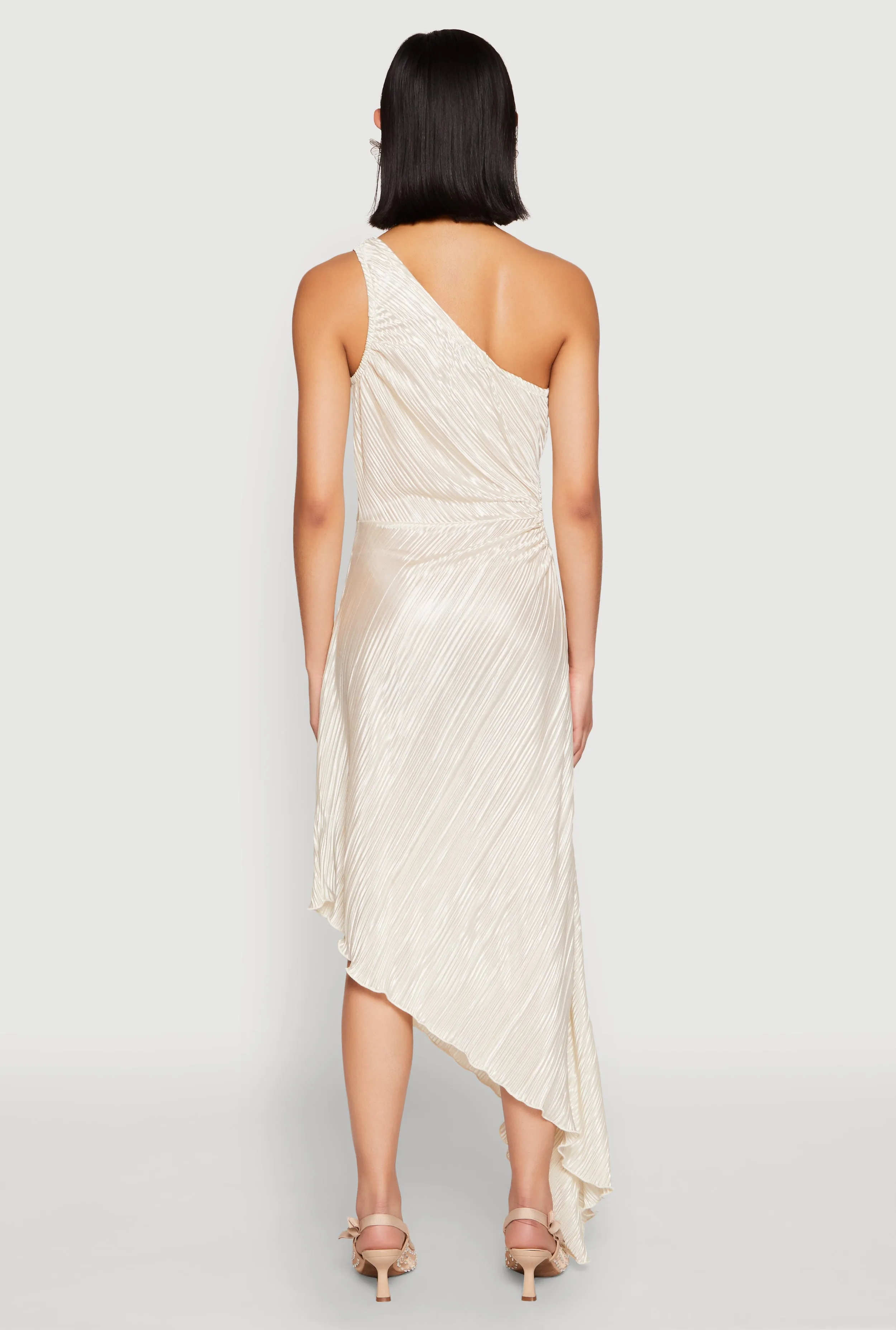 Plisse One Shoulder Asymmetrical Dress sold by Rainbow product image thumbnail 5