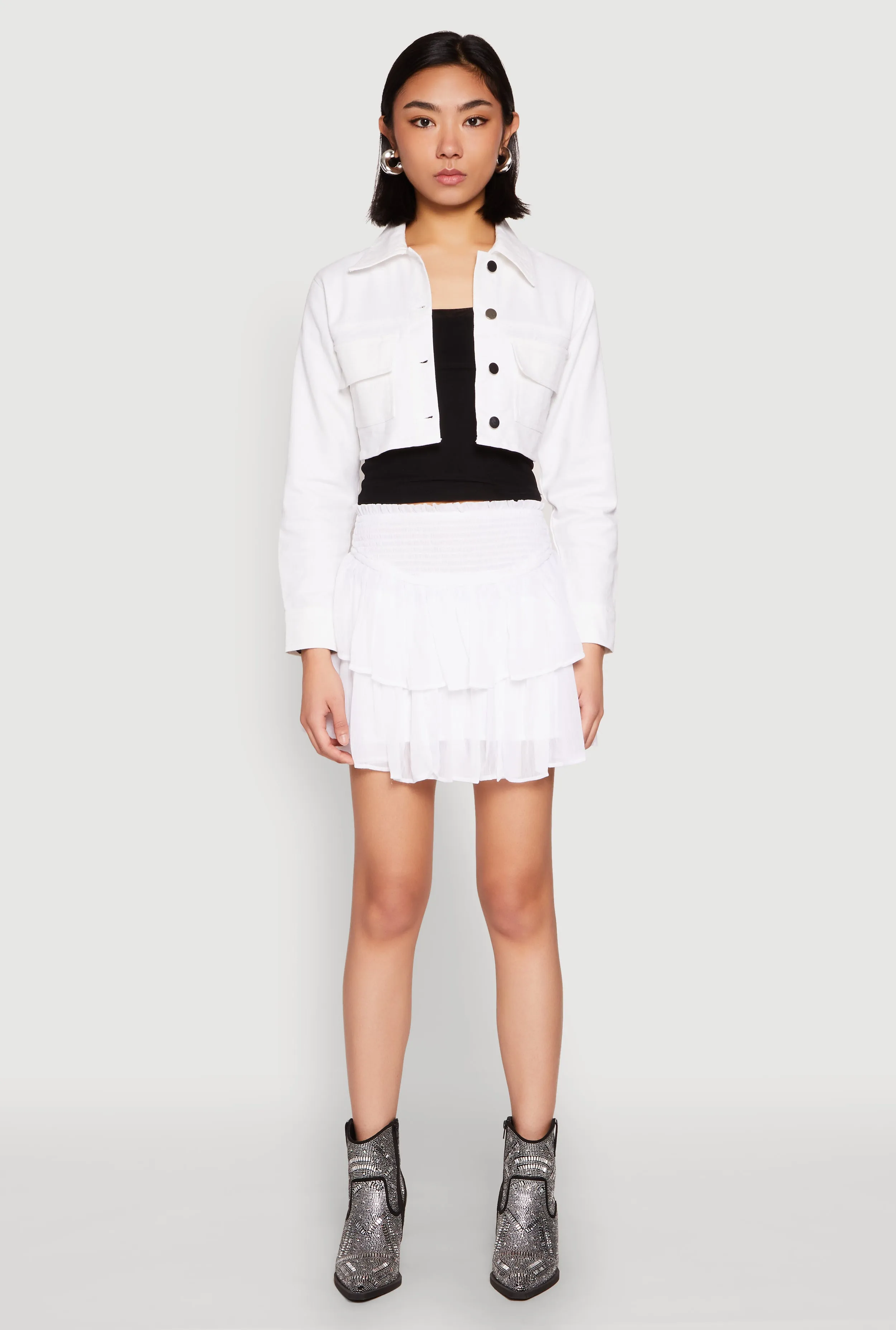 Spoon Jeans Denim Cropped Jacket sold by Rainbow product image thumbnail 2