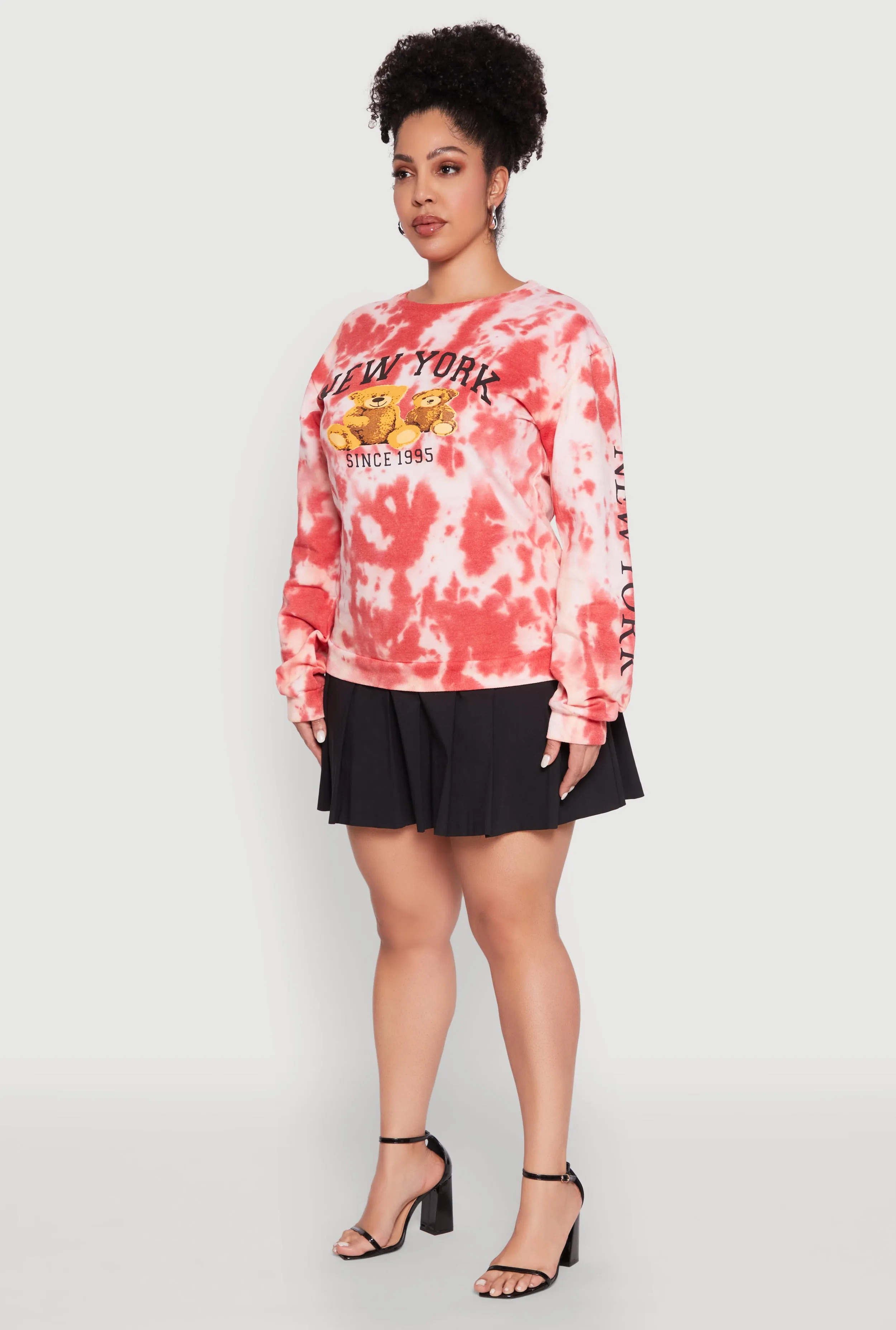 Plus Size Mineral Wash New York Bears Graphic Sweatshirt sold by Rainbow product image thumbnail 5
