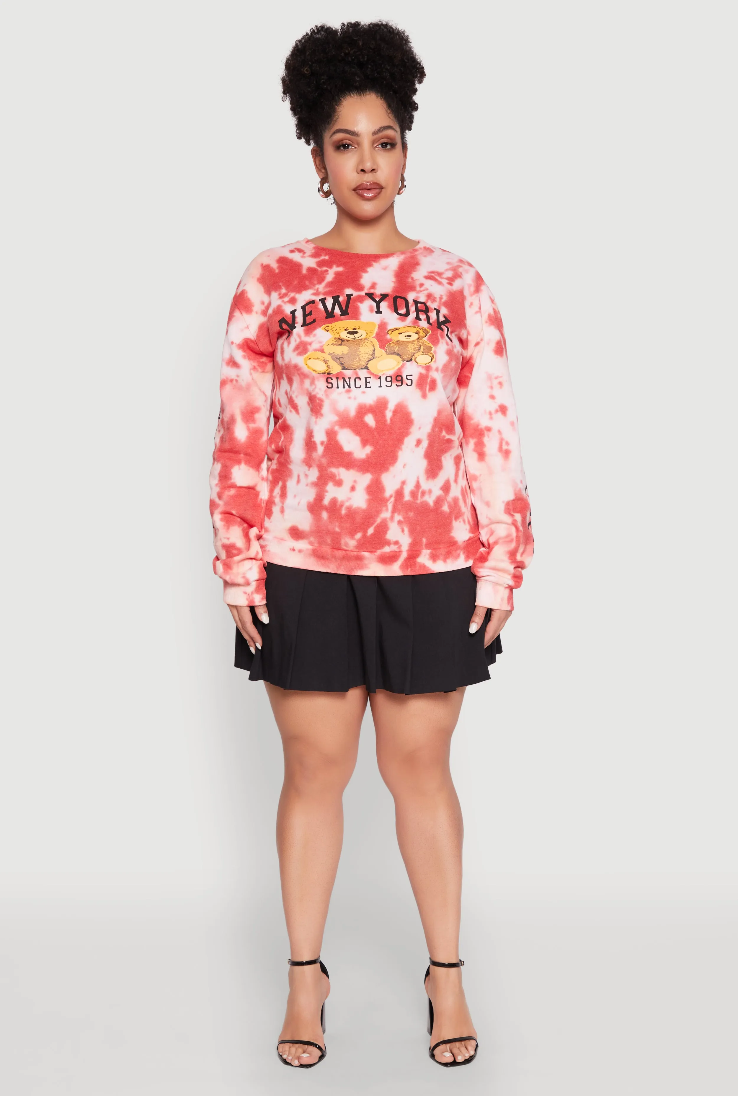 Plus Size Mineral Wash New York Bears Graphic Sweatshirt sold by Rainbow product image thumbnail 3