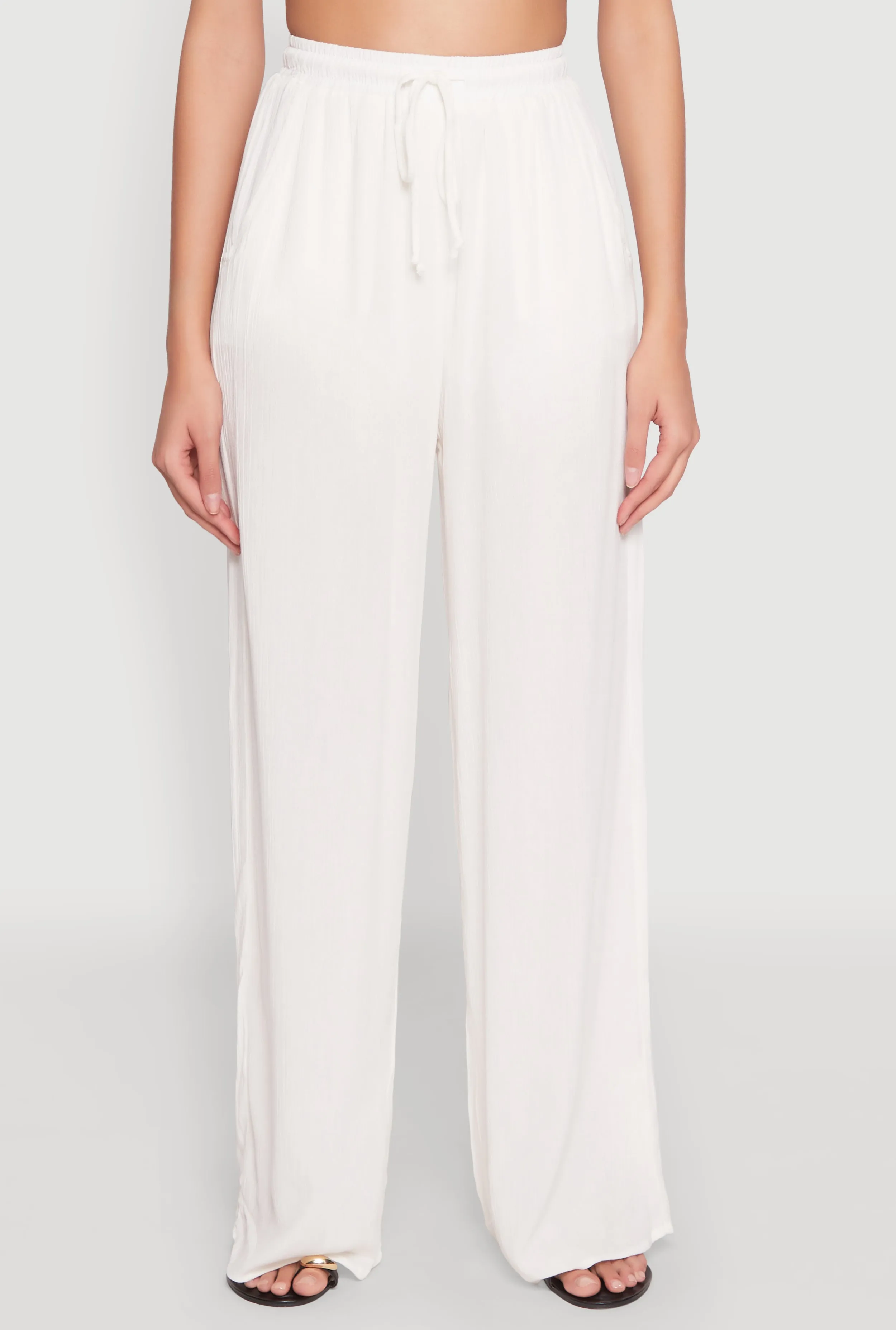 Gauze Knit High Waisted Wide Leg Pants sold by Rainbow product image thumbnail 5