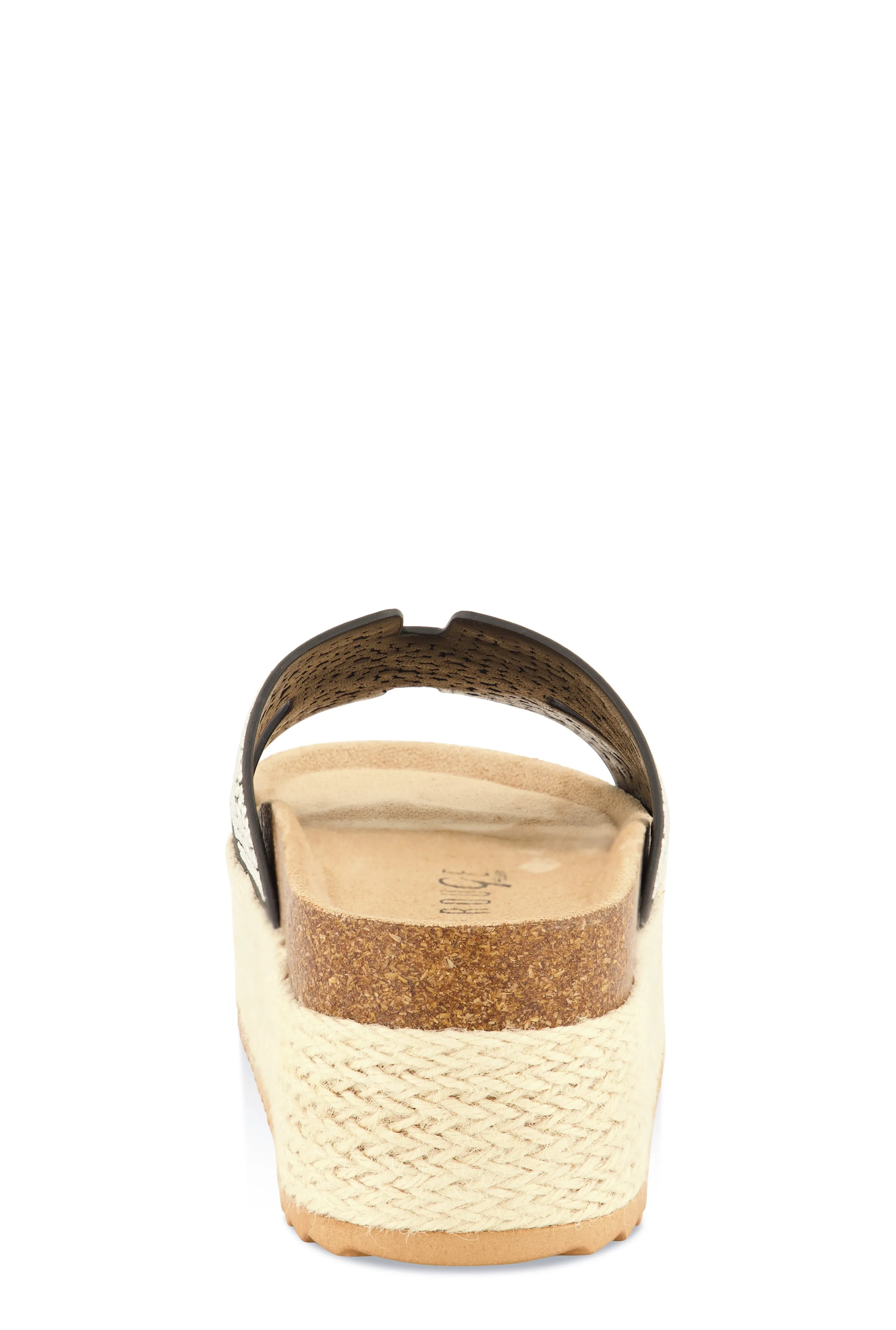 Embellished Band Espadrille Platform Slide Sandals sold by Rainbow product image thumbnail 3