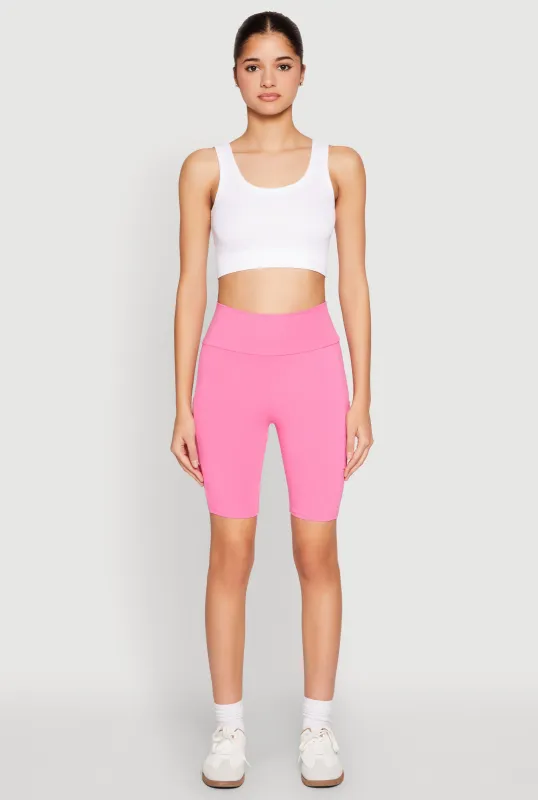 High Waisted Side Pocket Biker Shorts sold by Rainbow