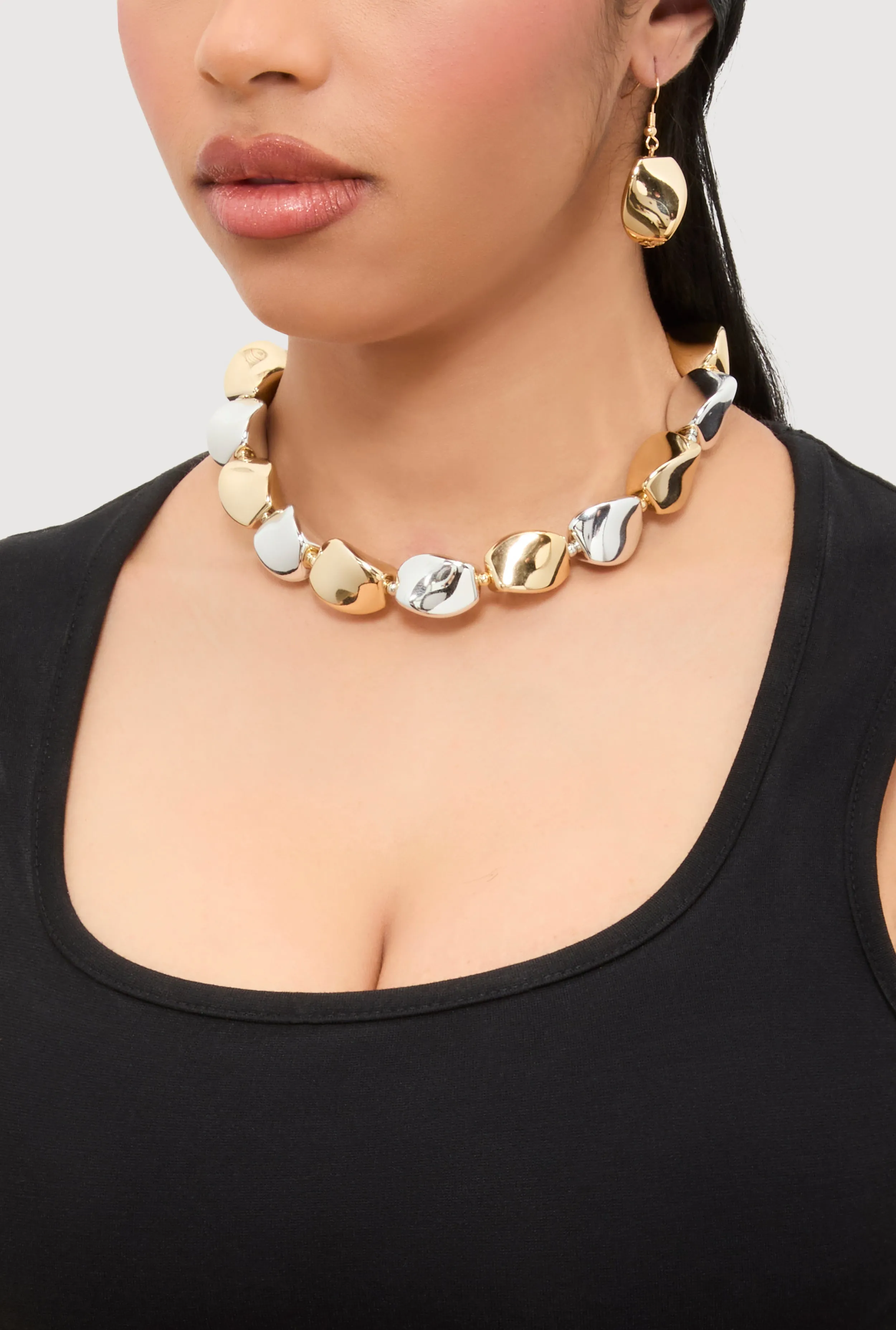 Chunky Bead Necklace with Drop Earrings sold by Rainbow product image thumbnail 2