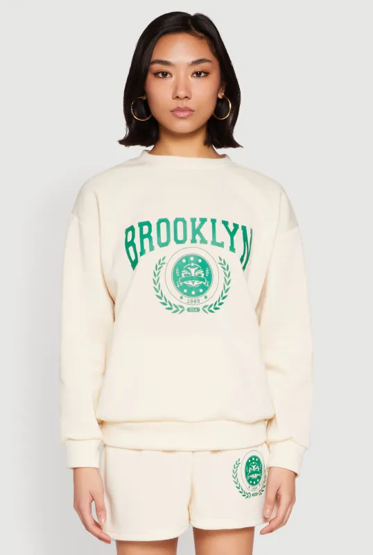 Fleece Brooklyn Graphic Sweatshirt sold by Rainbow