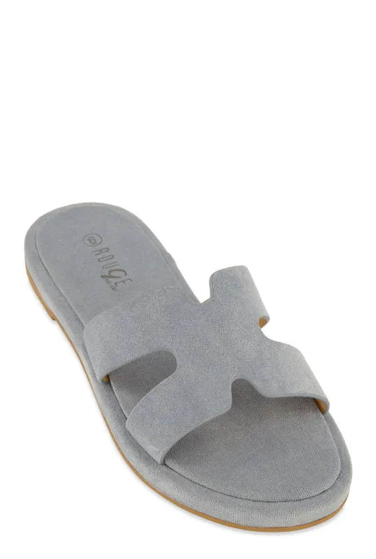 H Band Open Toe Slide Sandals sold by Rainbow
