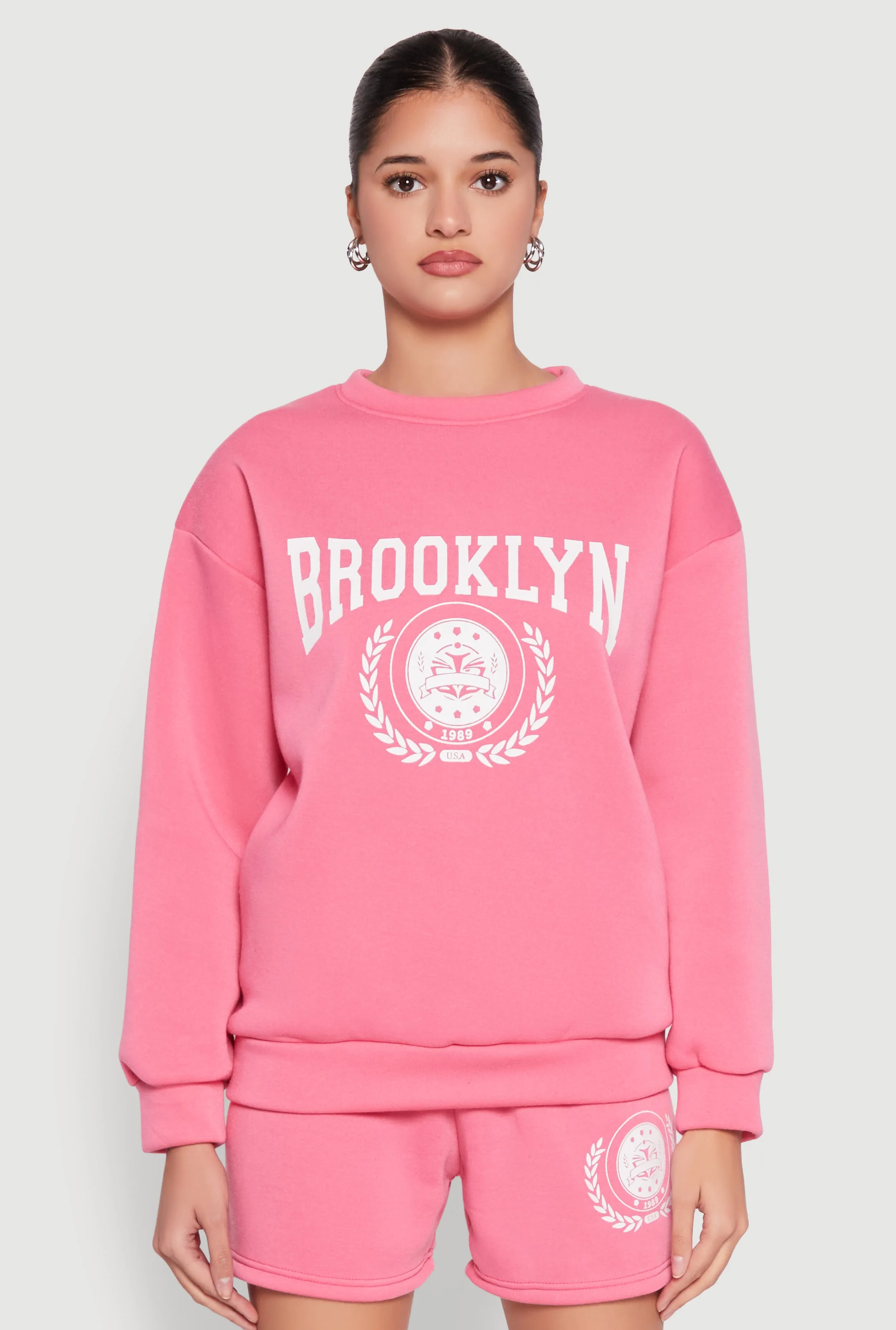 Fleece Brooklyn Graphic Sweatshirt sold by Rainbow