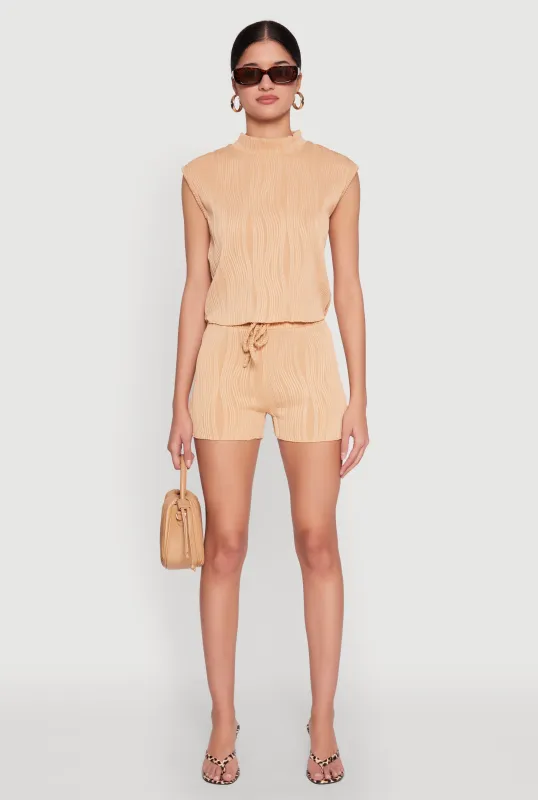 Plisse High Waisted Shorts sold by Rainbow