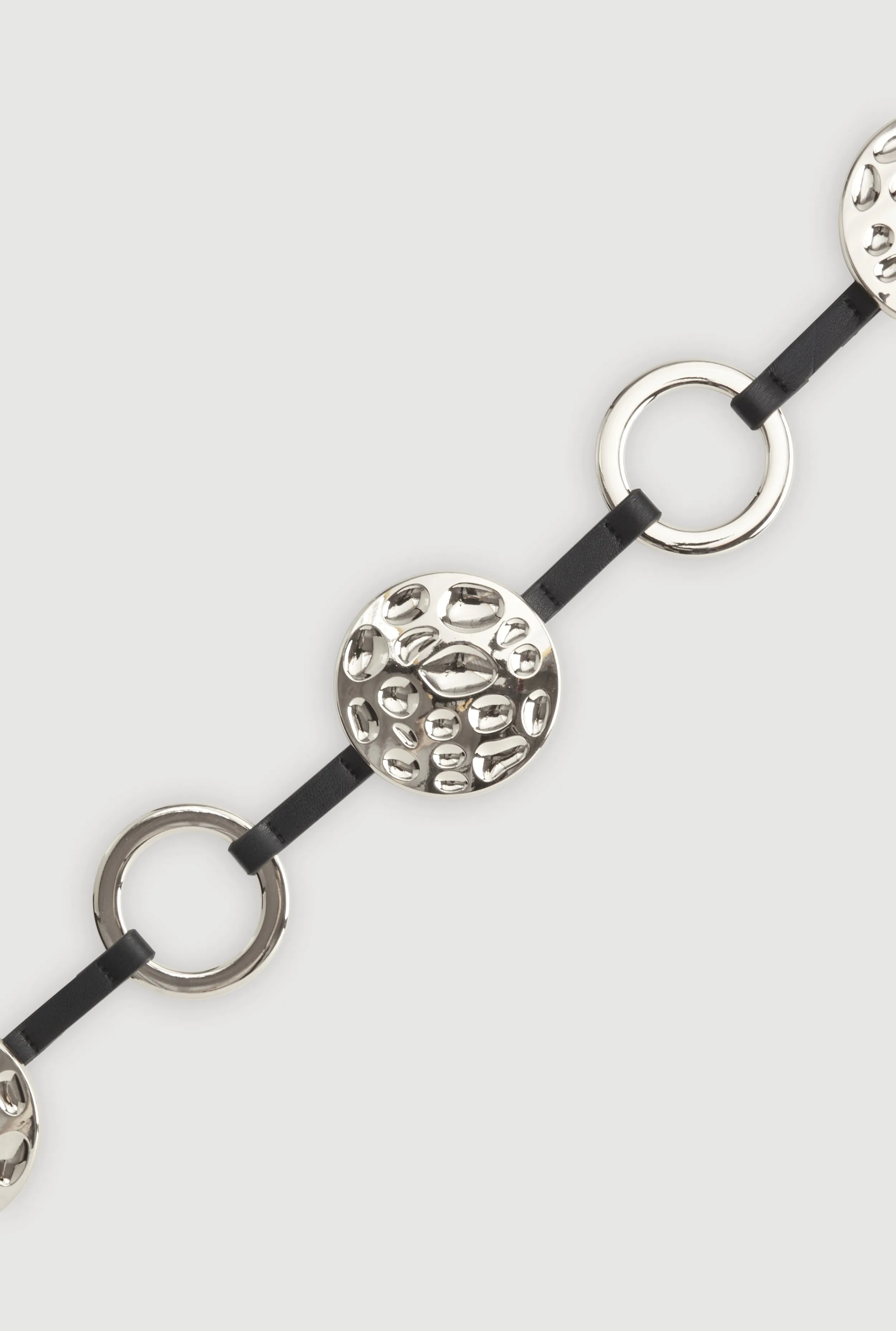 Metallic Textured Circle Waist Belt sold by Rainbow product image thumbnail 3