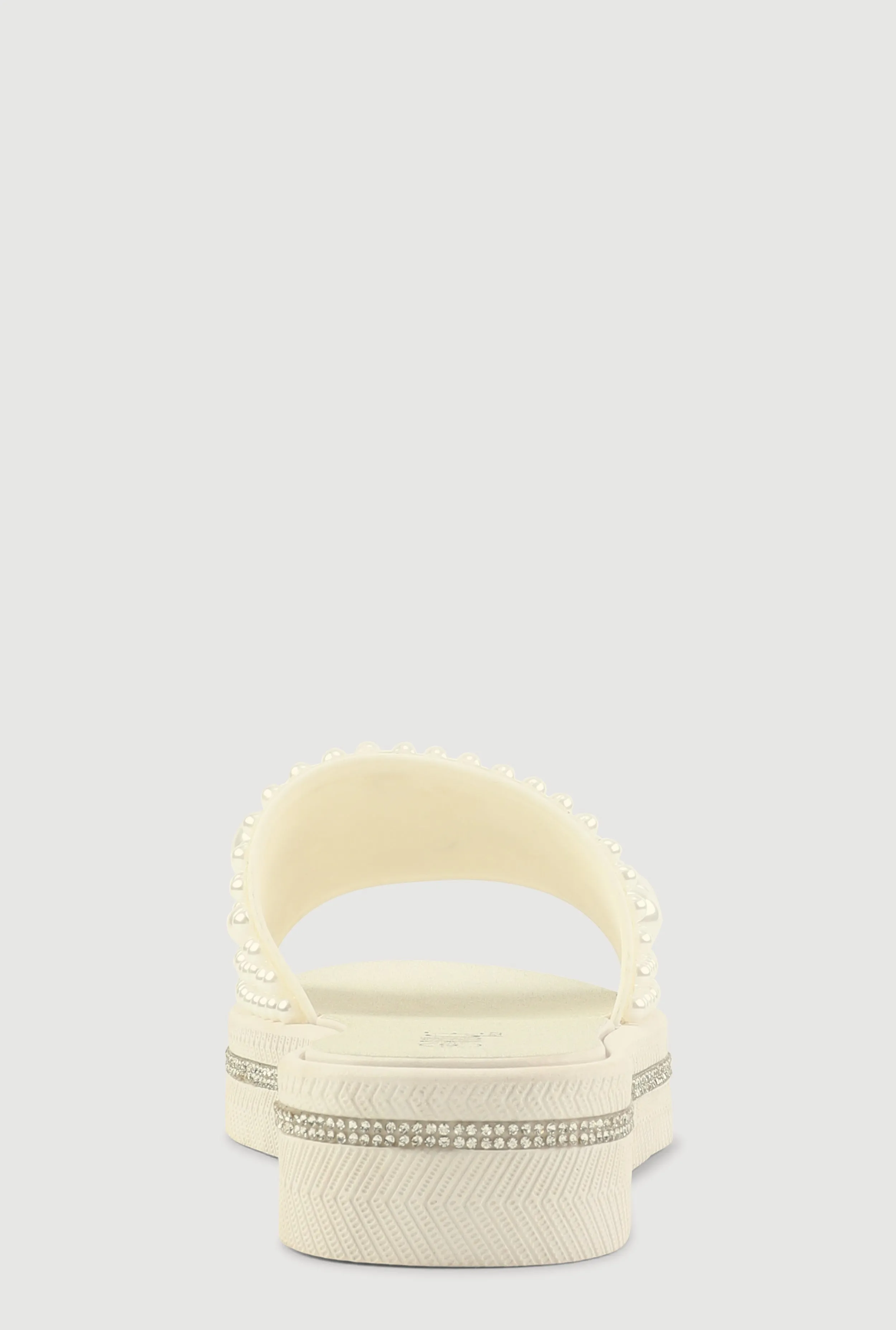 Faux Pearl Studded Band Slide Sandals sold by Rainbow product image thumbnail 3