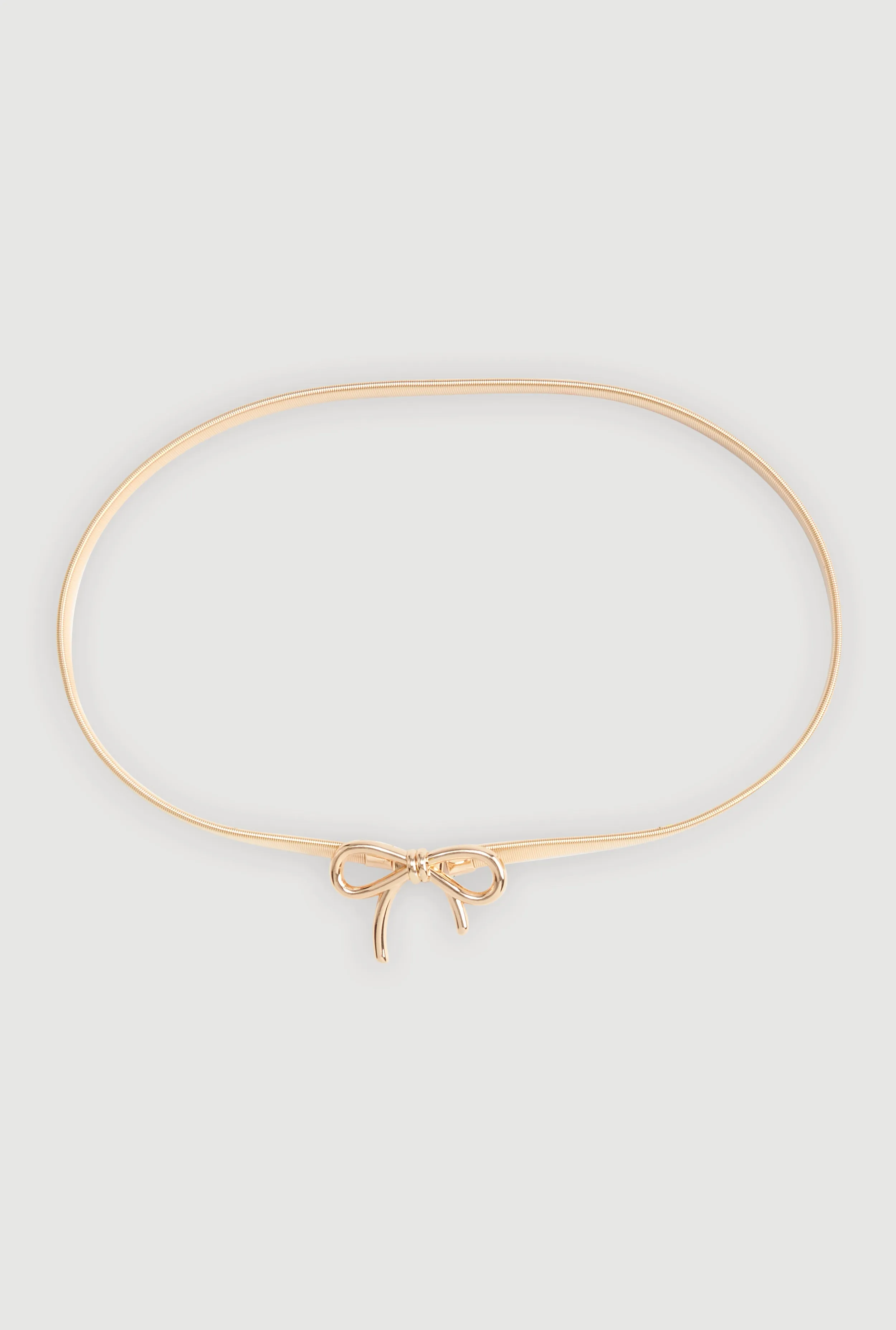 Metallic Bow Stretch Waist Belt sold by Rainbow