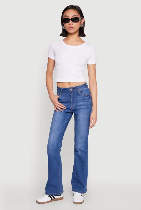 WAX Whiskered Boot Cut Jeans sold by Rainbow
