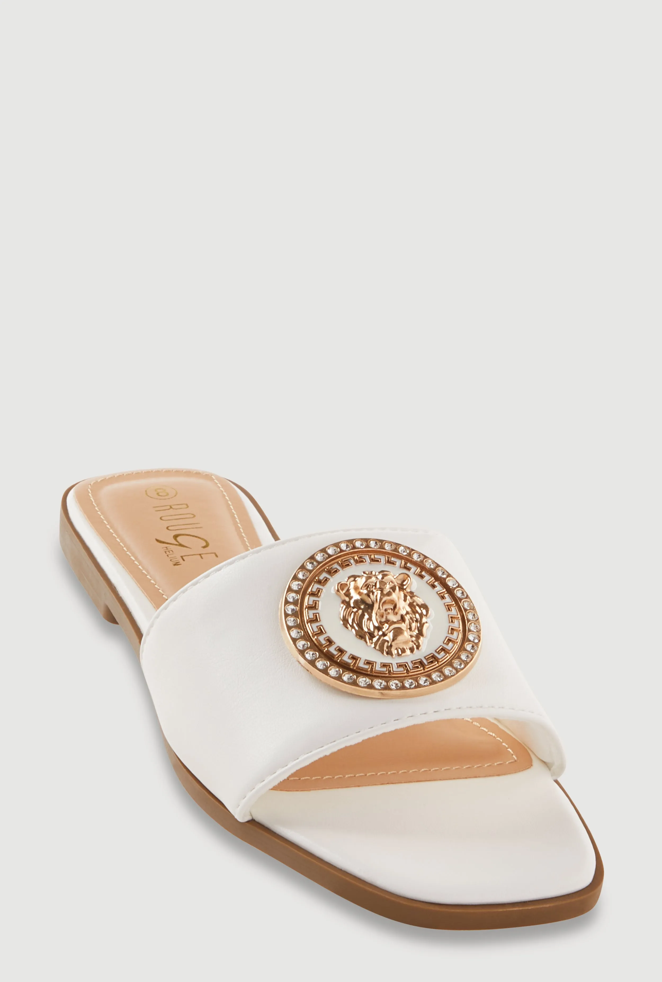 Lion Pendant Slide Sandals sold by Rainbow