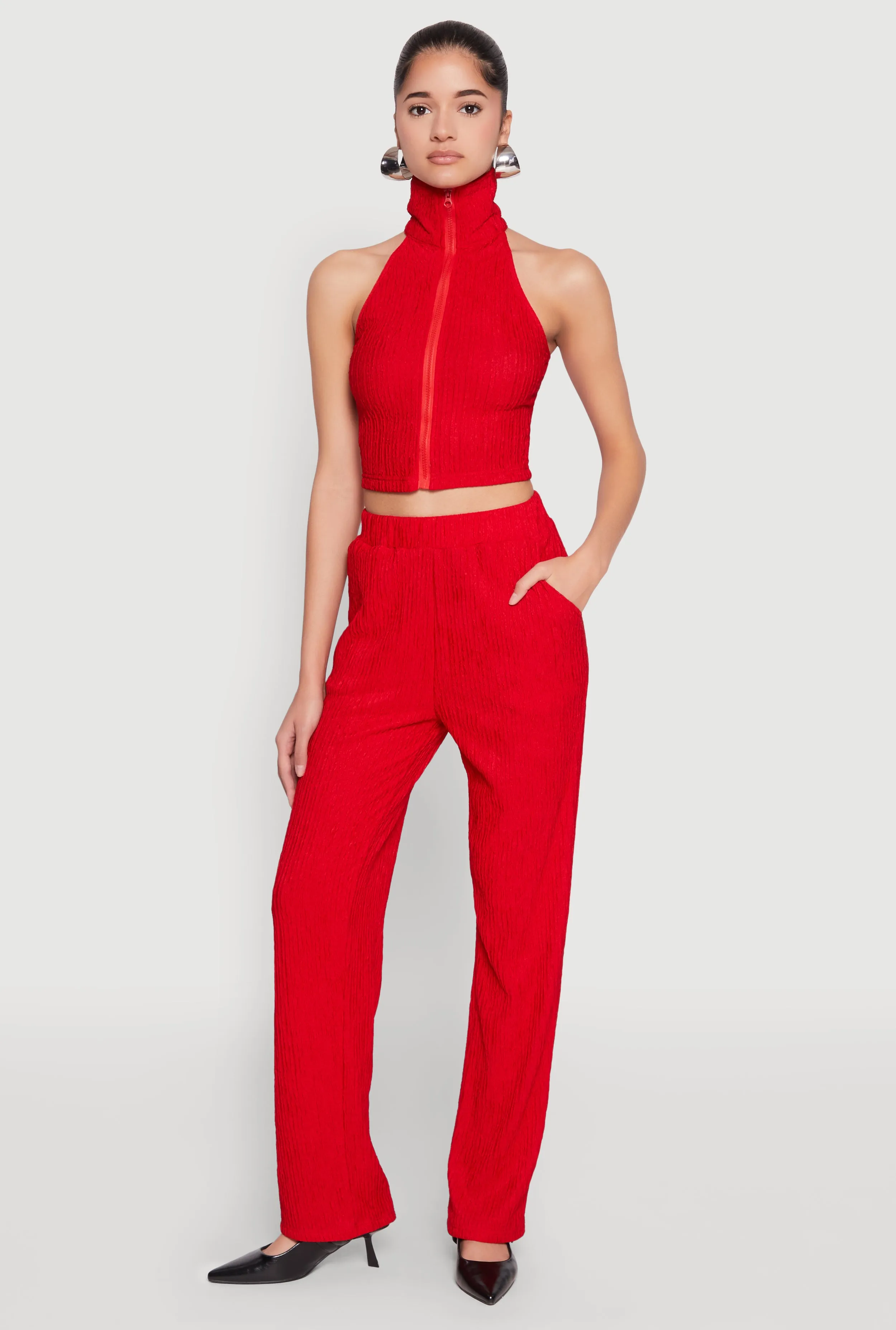 Textured Knit High Waist Pants sold by Rainbow product image thumbnail 2