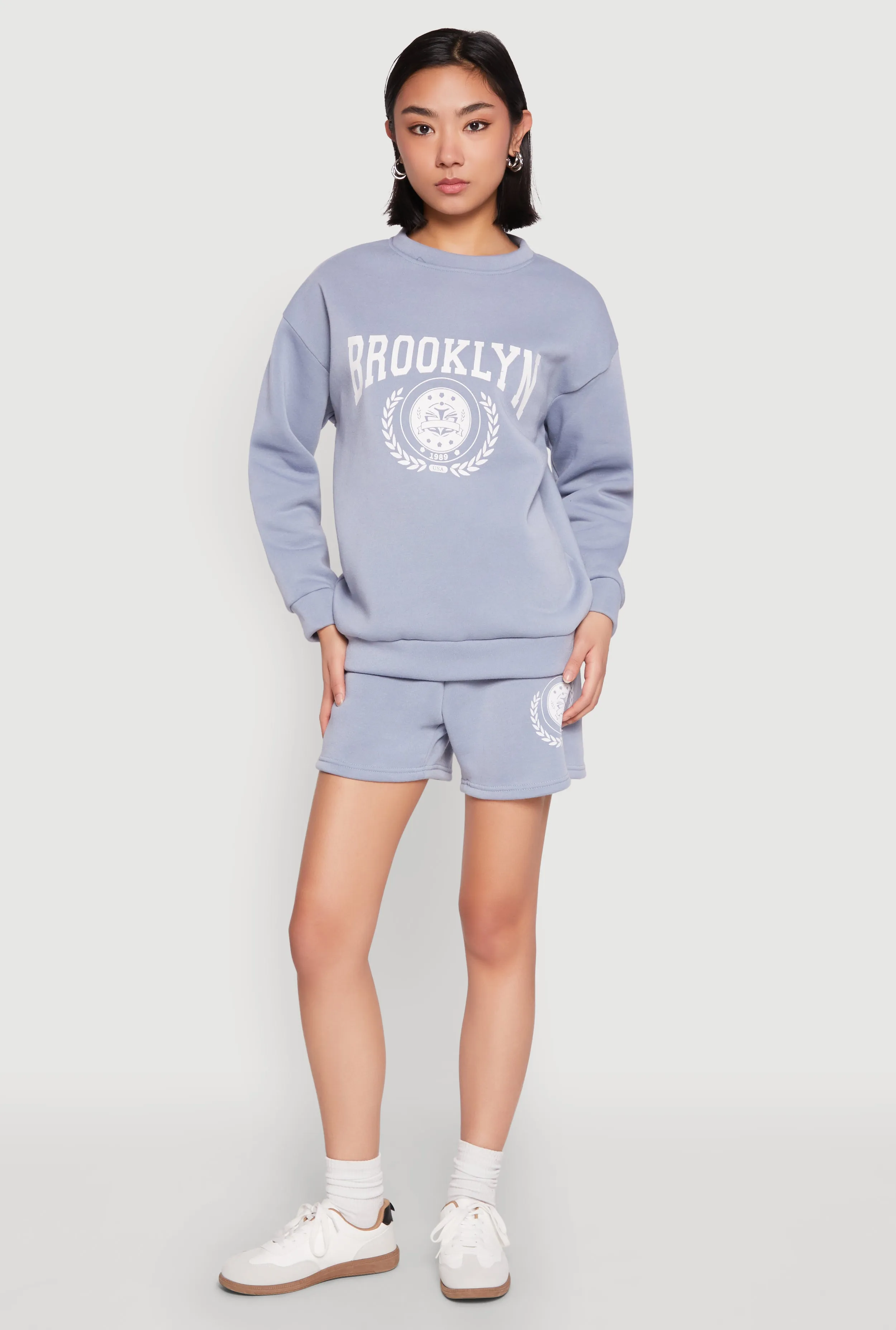 Fleece Brooklyn Graphic Sweatshorts sold by Rainbow