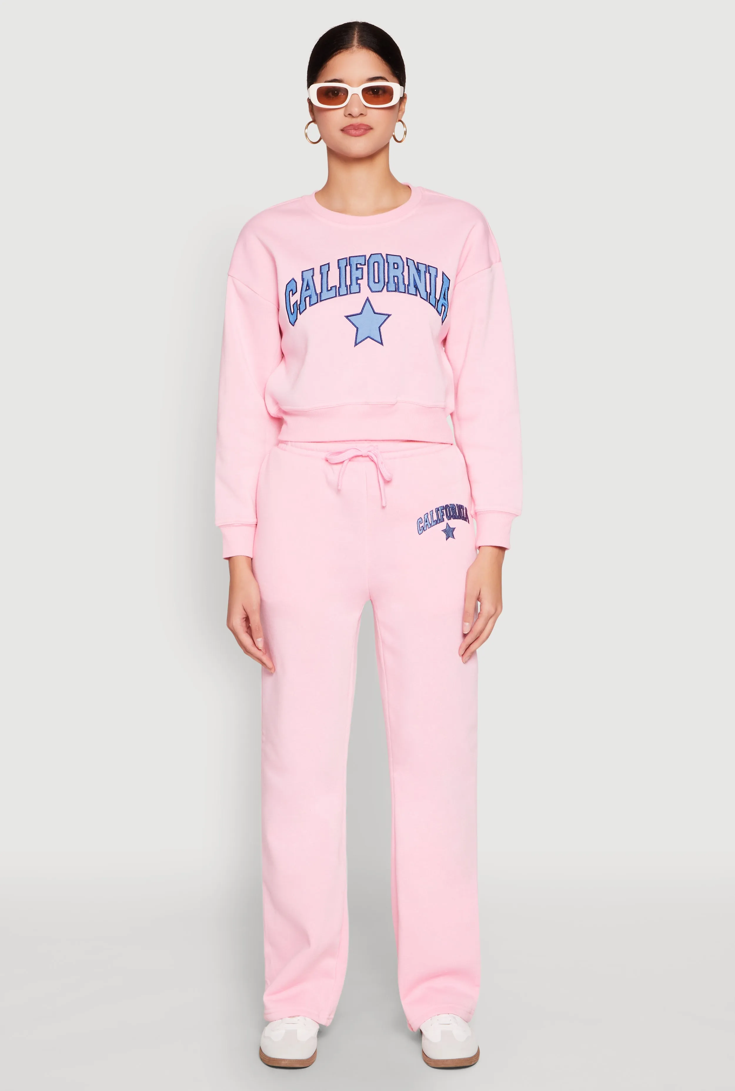 Fleece Graphic Cropped Sweatshirt sold by Rainbow product image thumbnail 3