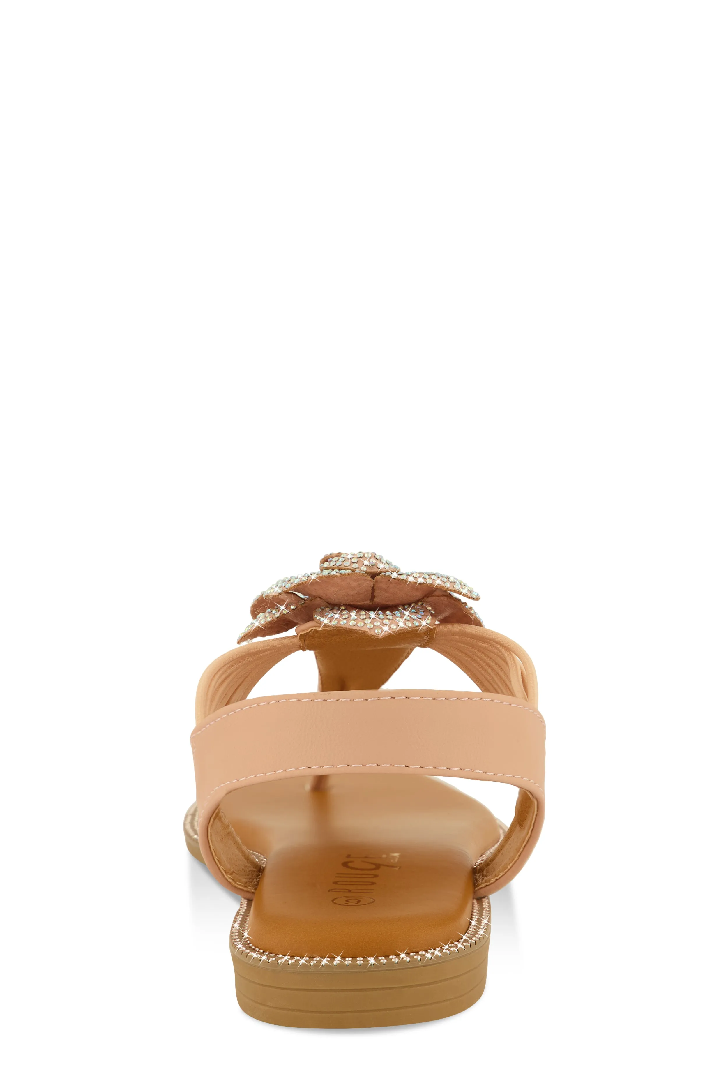 Flower Rhinestone Corded Thong Sandals sold by Rainbow product image thumbnail 3