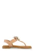 Flower Rhinestone Corded Thong Sandals sold by Rainbow
