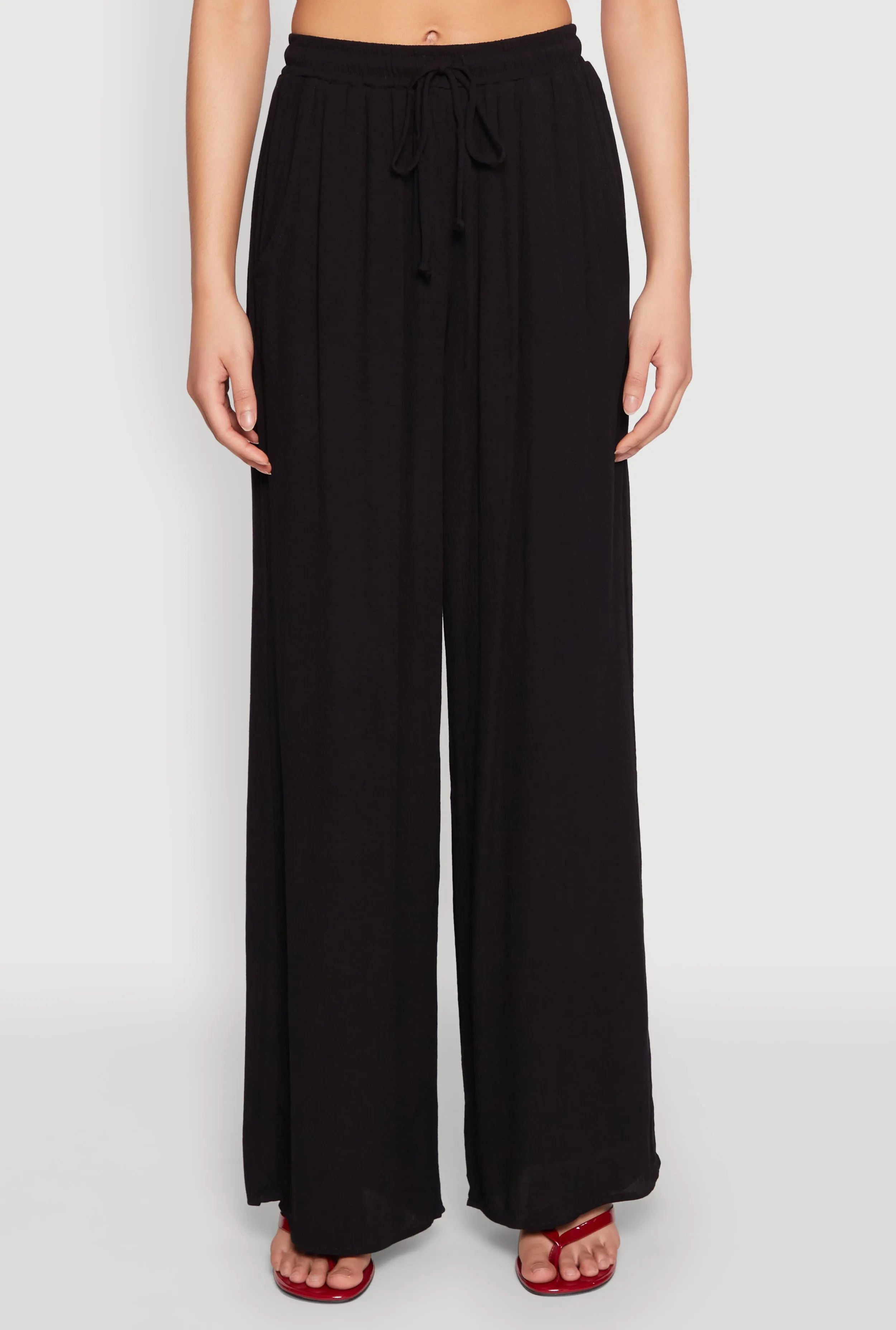 Gauze Knit High Waisted Wide Leg Pants sold by Rainbow product image thumbnail 5