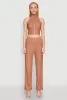 Textured Knit Zip Neck Crop Top sold by Rainbow