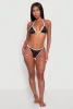 Contrast Trim Detail Triangle Swim Bikini Top sold by Rainbow