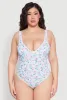 Plus Size Gingham Island Print One Piece Swimsuit sold by Rainbow