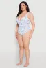 Plus Size Gingham Island Print One Piece Swimsuit sold by Rainbow