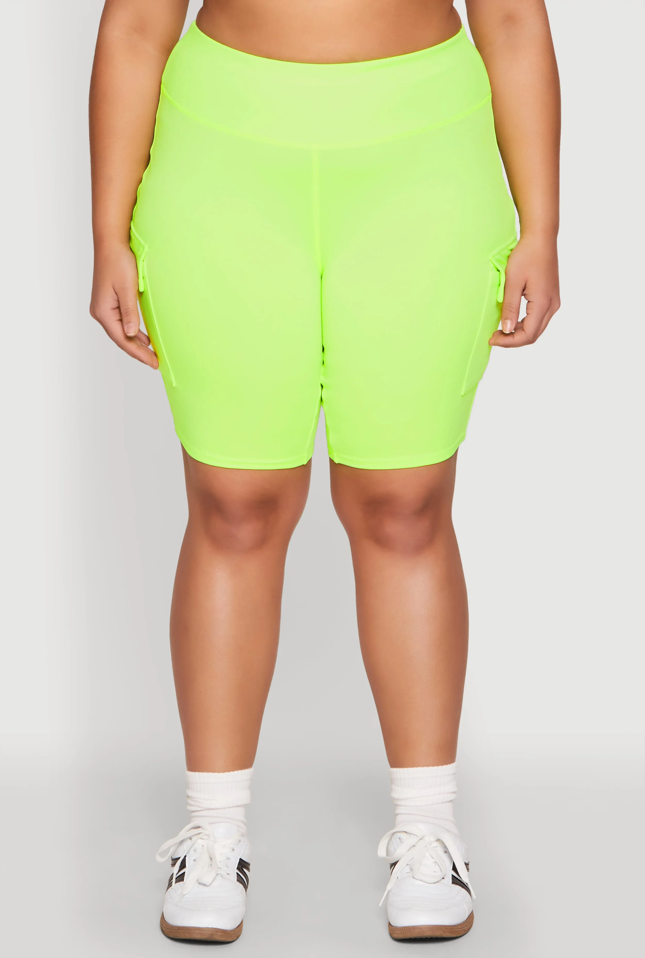 Plus Size Spandex Cargo Biker Shorts sold by Rainbow product image thumbnail 5