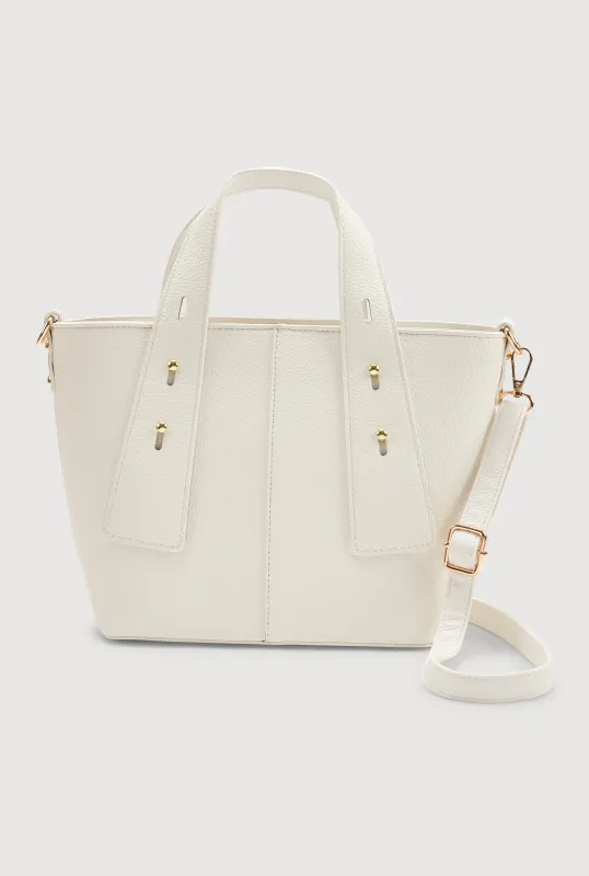 Faux Leather Convertible Handbag sold by Rainbow