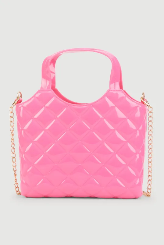 Jelly Quilted Convertible Handbag sold by Rainbow