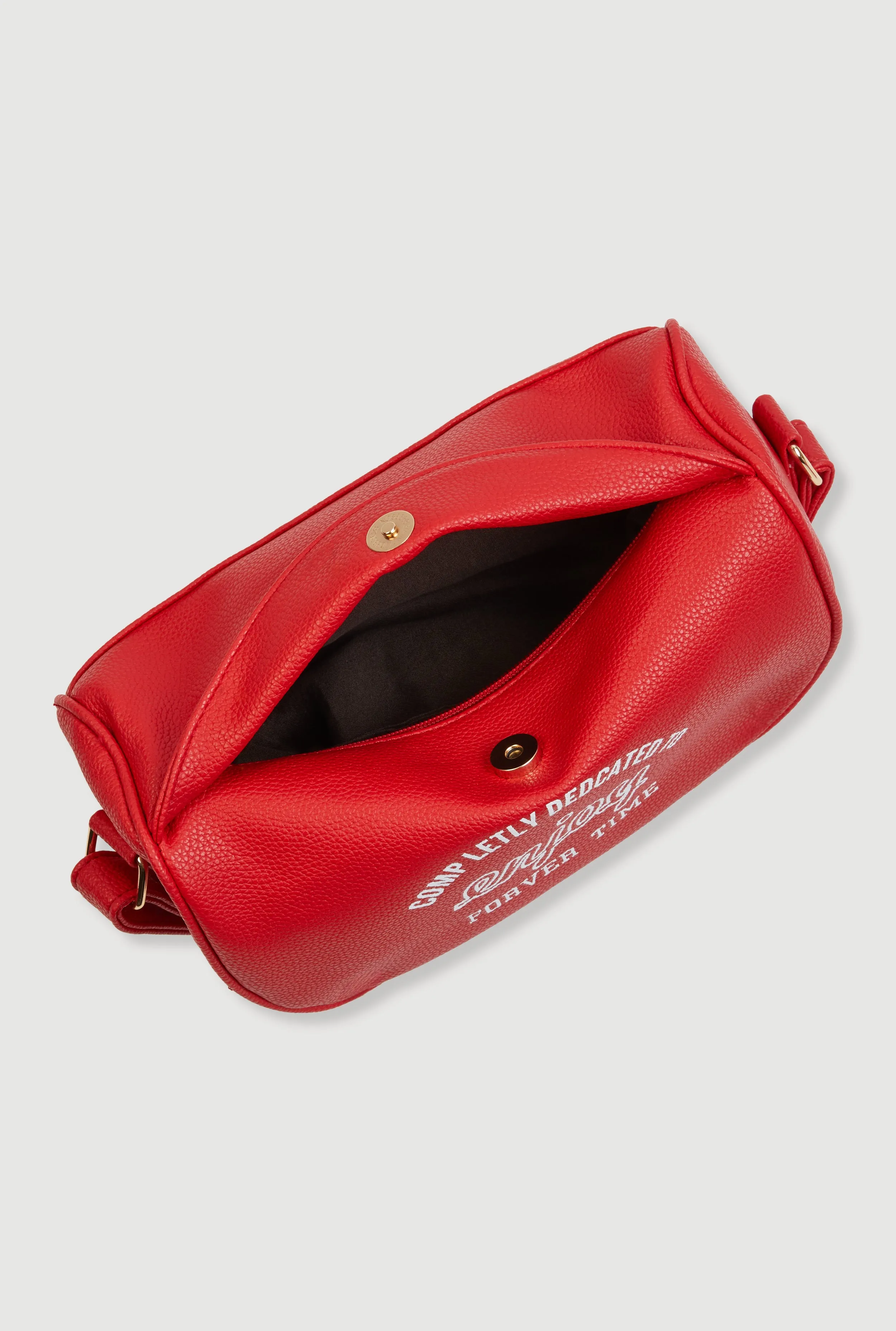 Enjoy Graphic Faux Leather Half Moon Crossbody Bag sold by Rainbow product image thumbnail 5