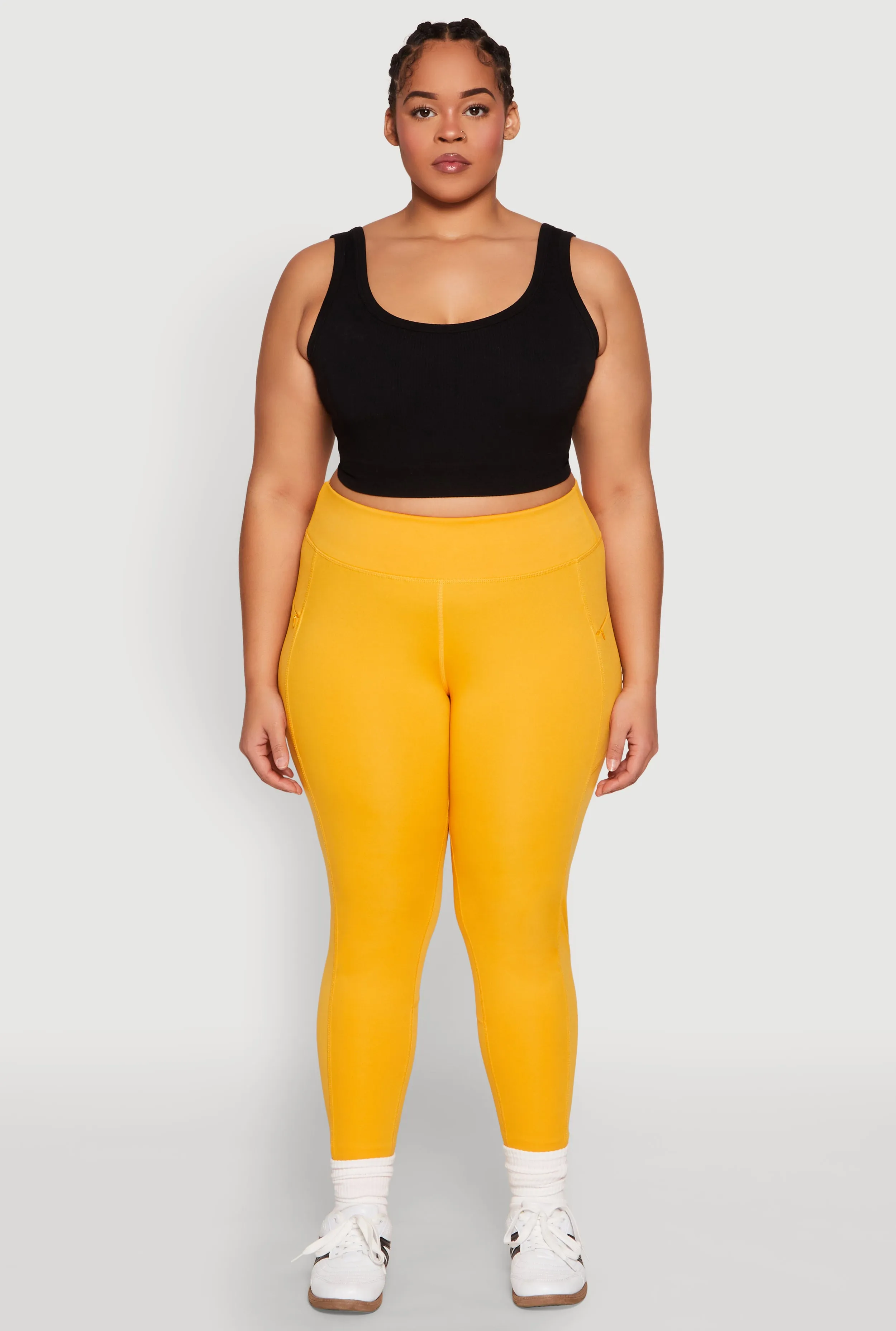 Plus Size Side Zip Pocket Leggings sold by Rainbow product image thumbnail 2